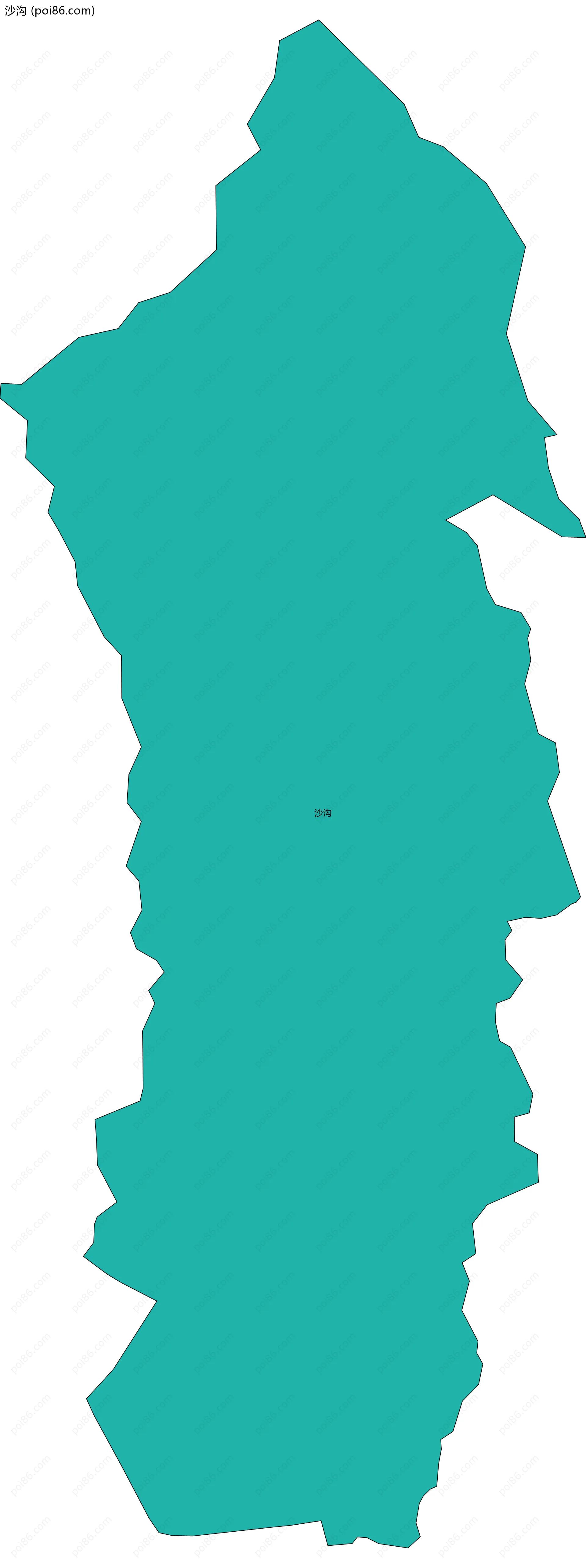 沙沟边界地图