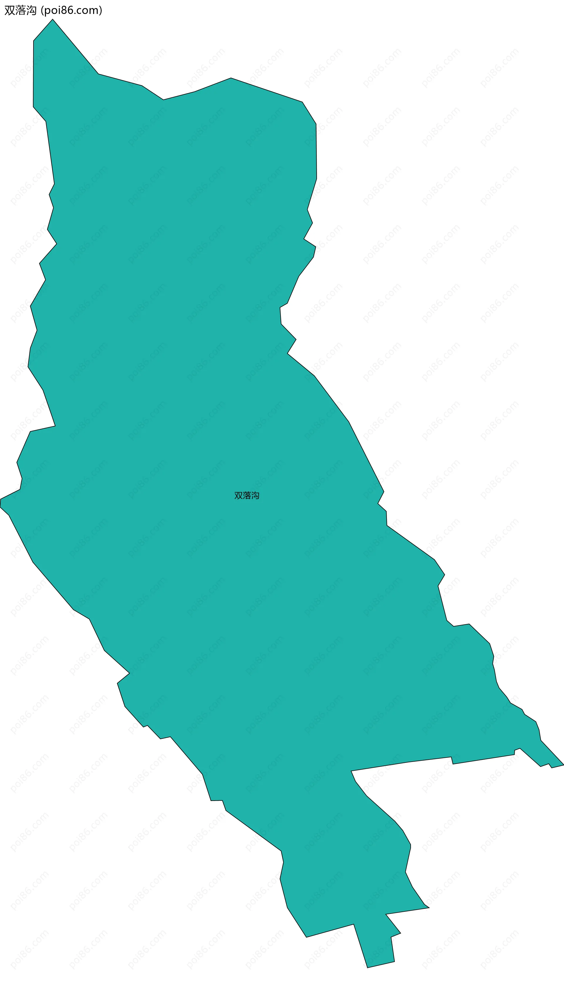 双落沟边界地图