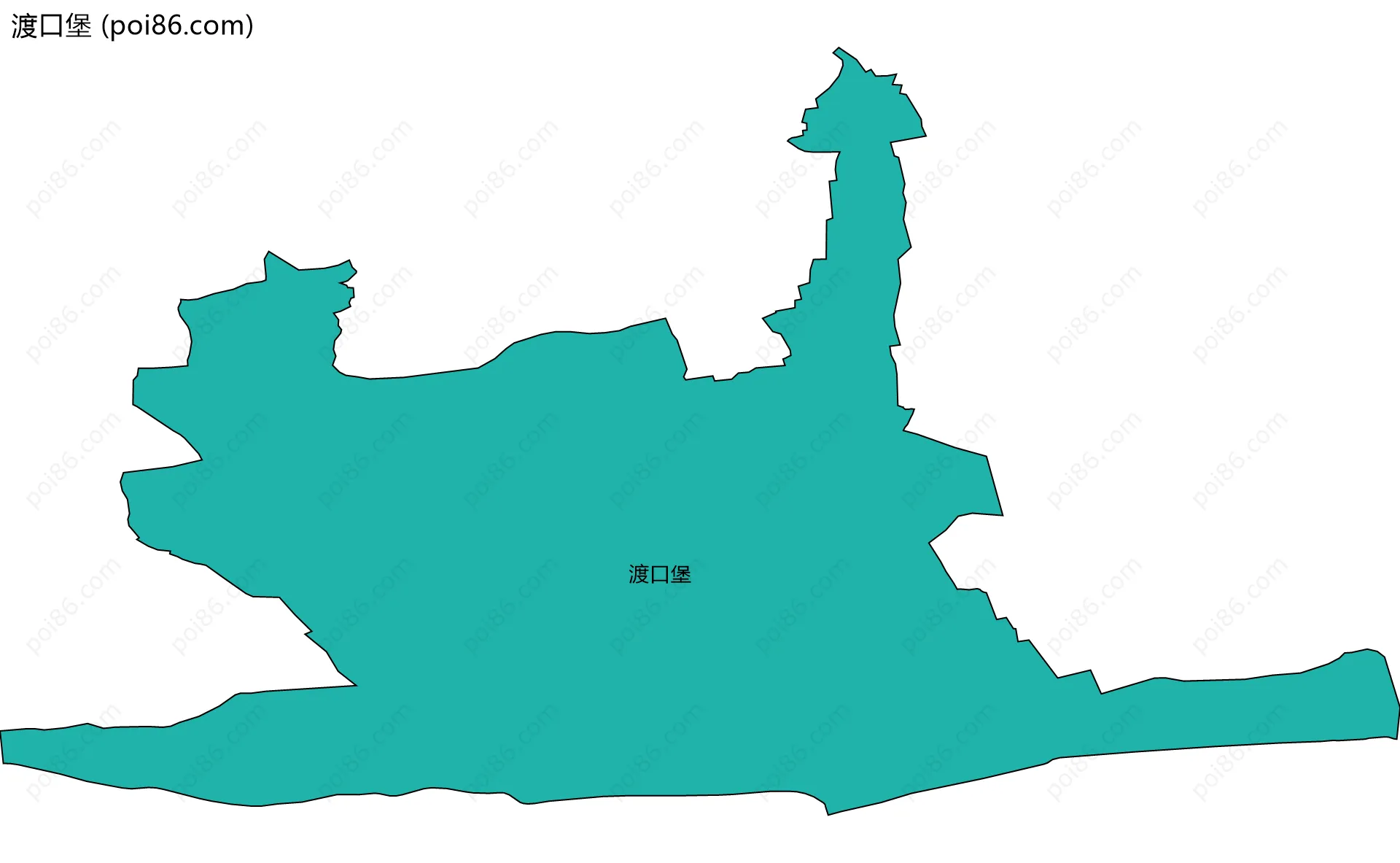 渡口堡边界地图