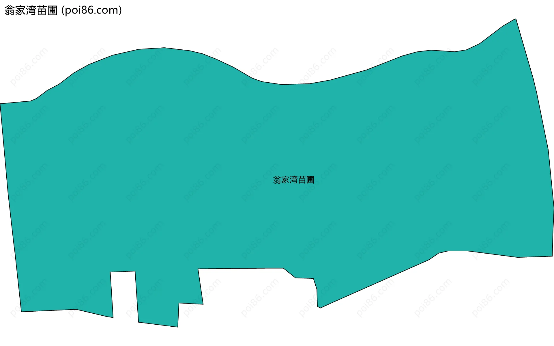 翁家湾苗圃边界地图