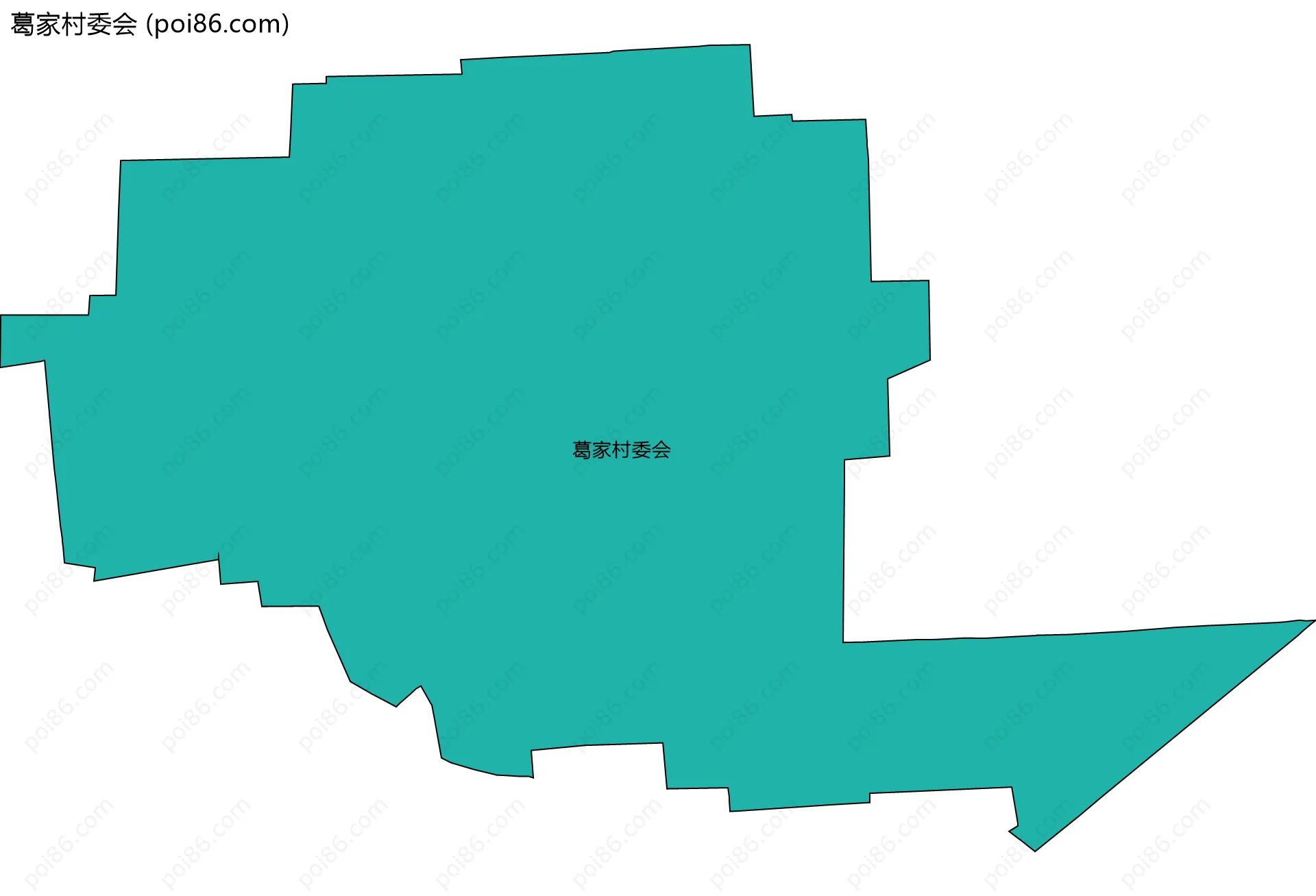 葛家村委会边界地图