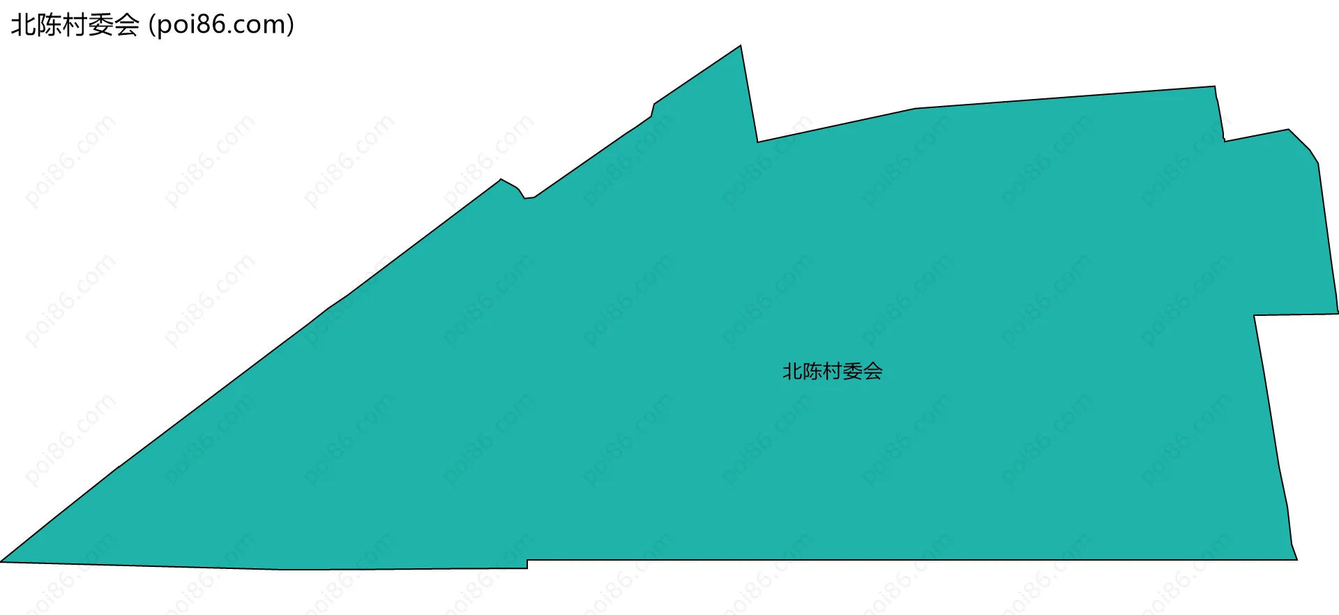 北陈村委会边界地图