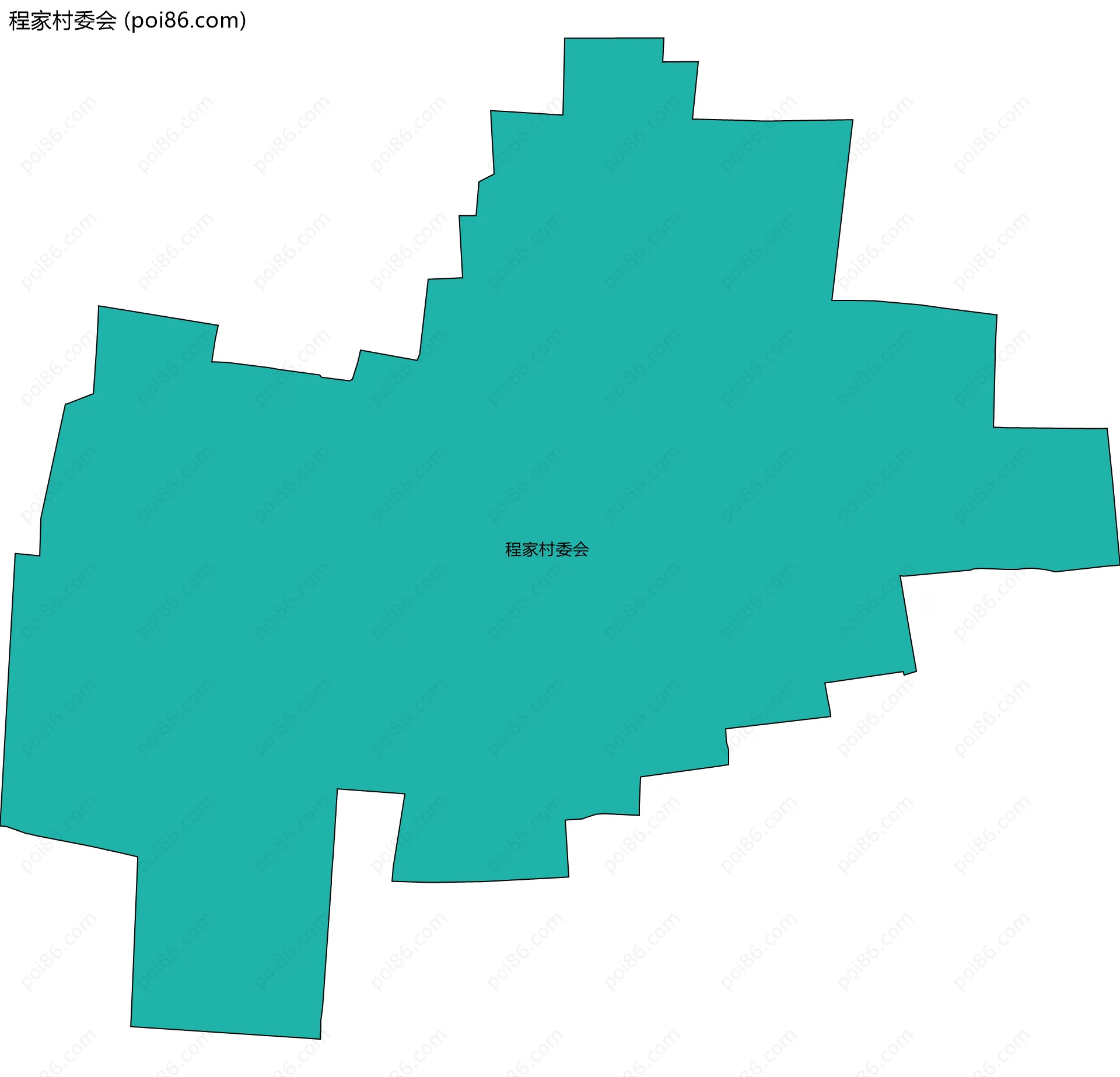 程家村委会边界地图
