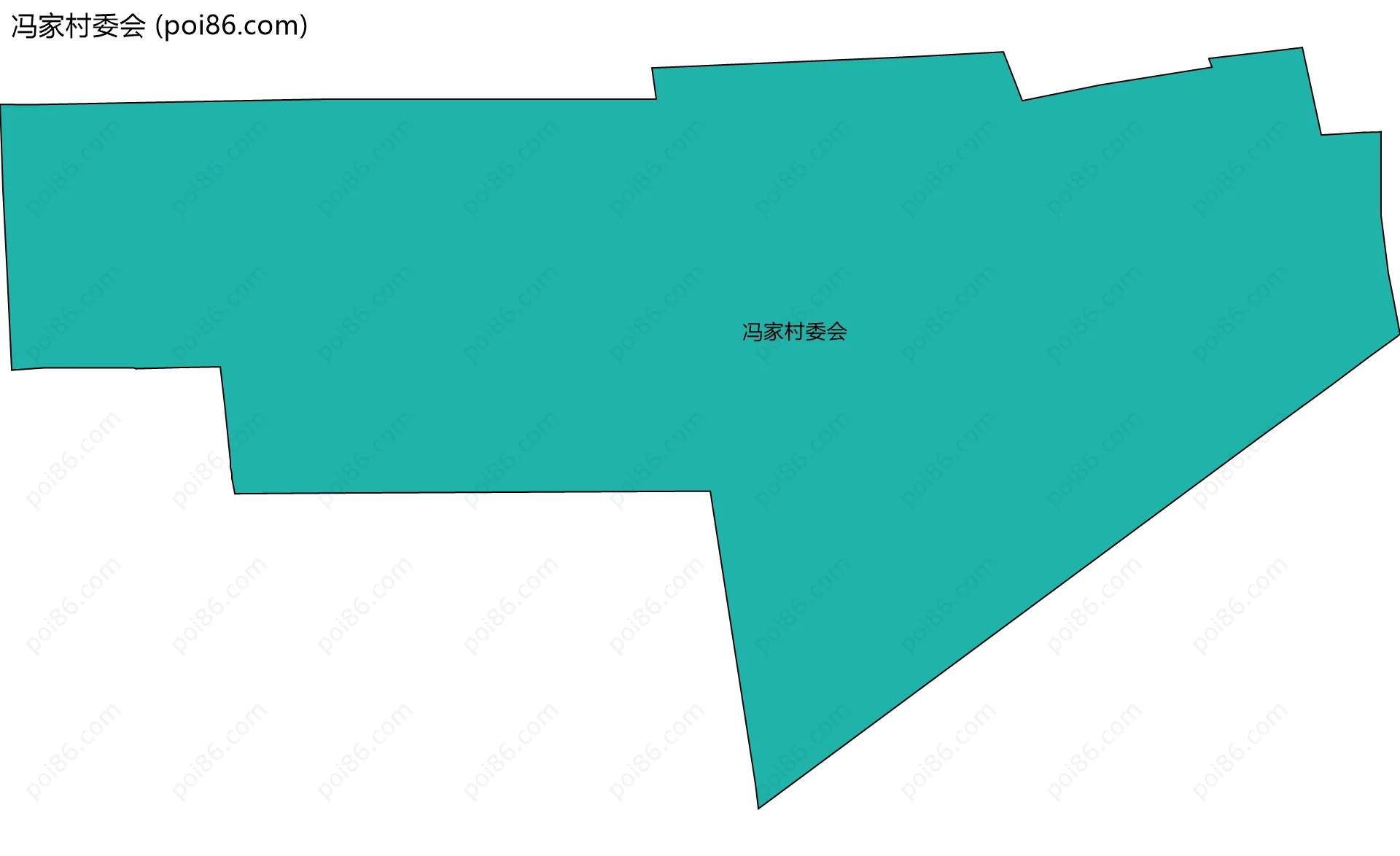 冯家村委会边界地图