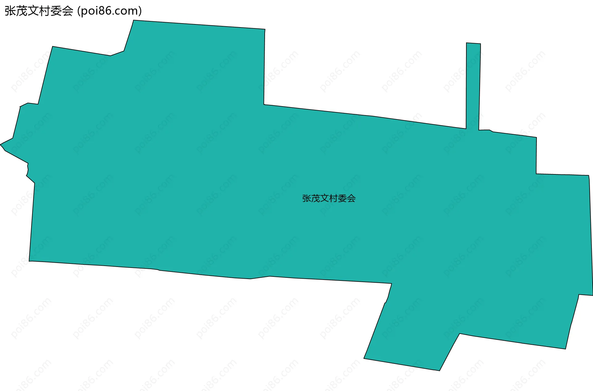 张茂文村委会边界地图