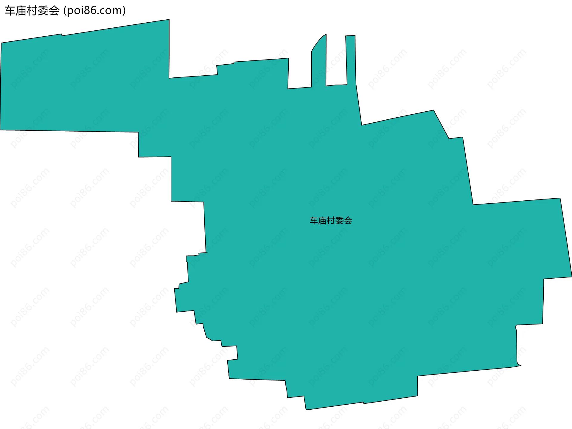 车庙村委会边界地图