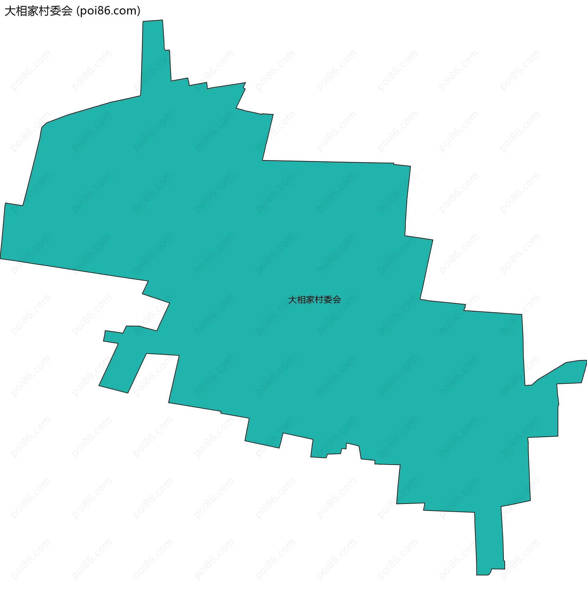 大相家村委会边界地图