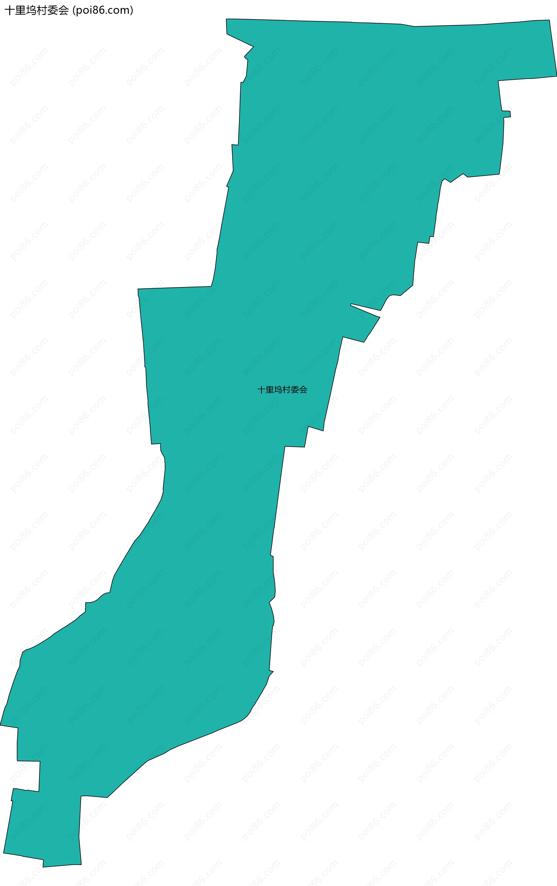 十里坞村委会边界地图