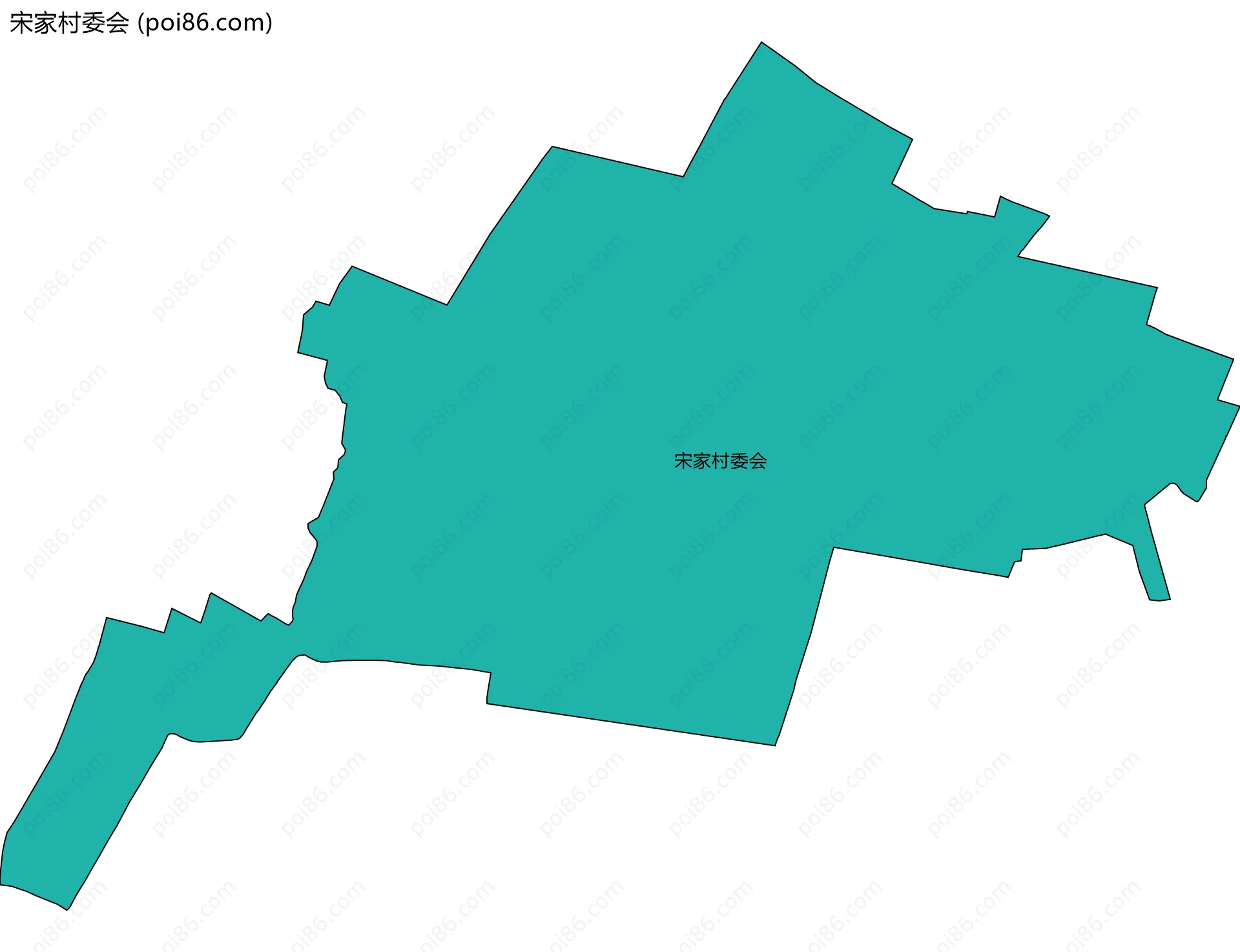 宋家村委会边界地图