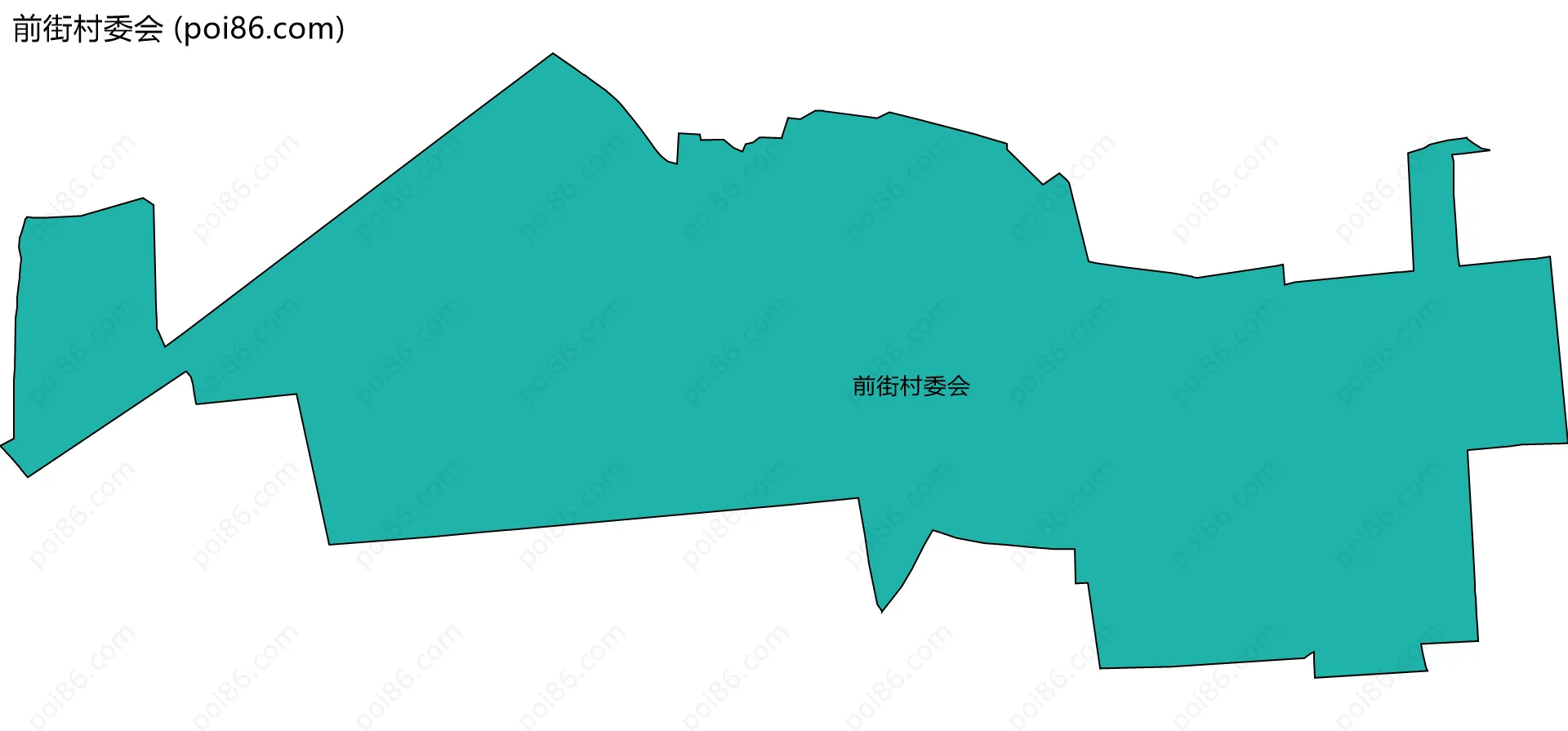 前街村委会边界地图