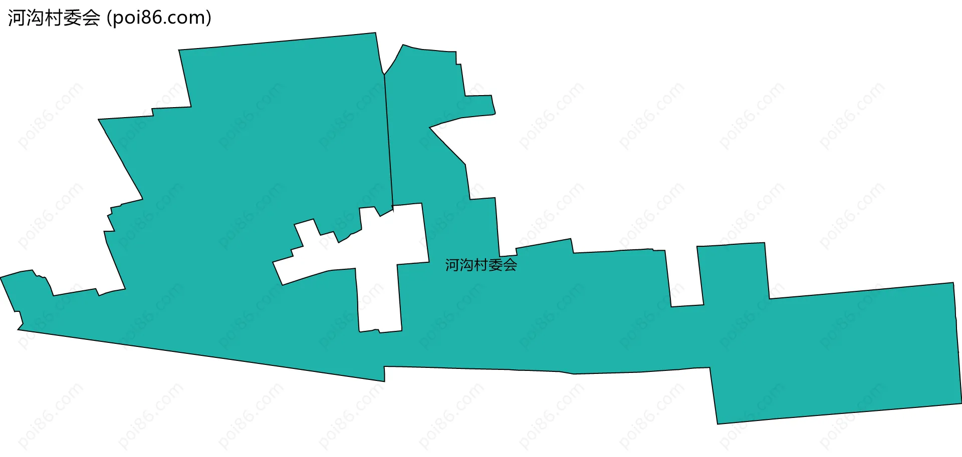 河沟村委会边界地图
