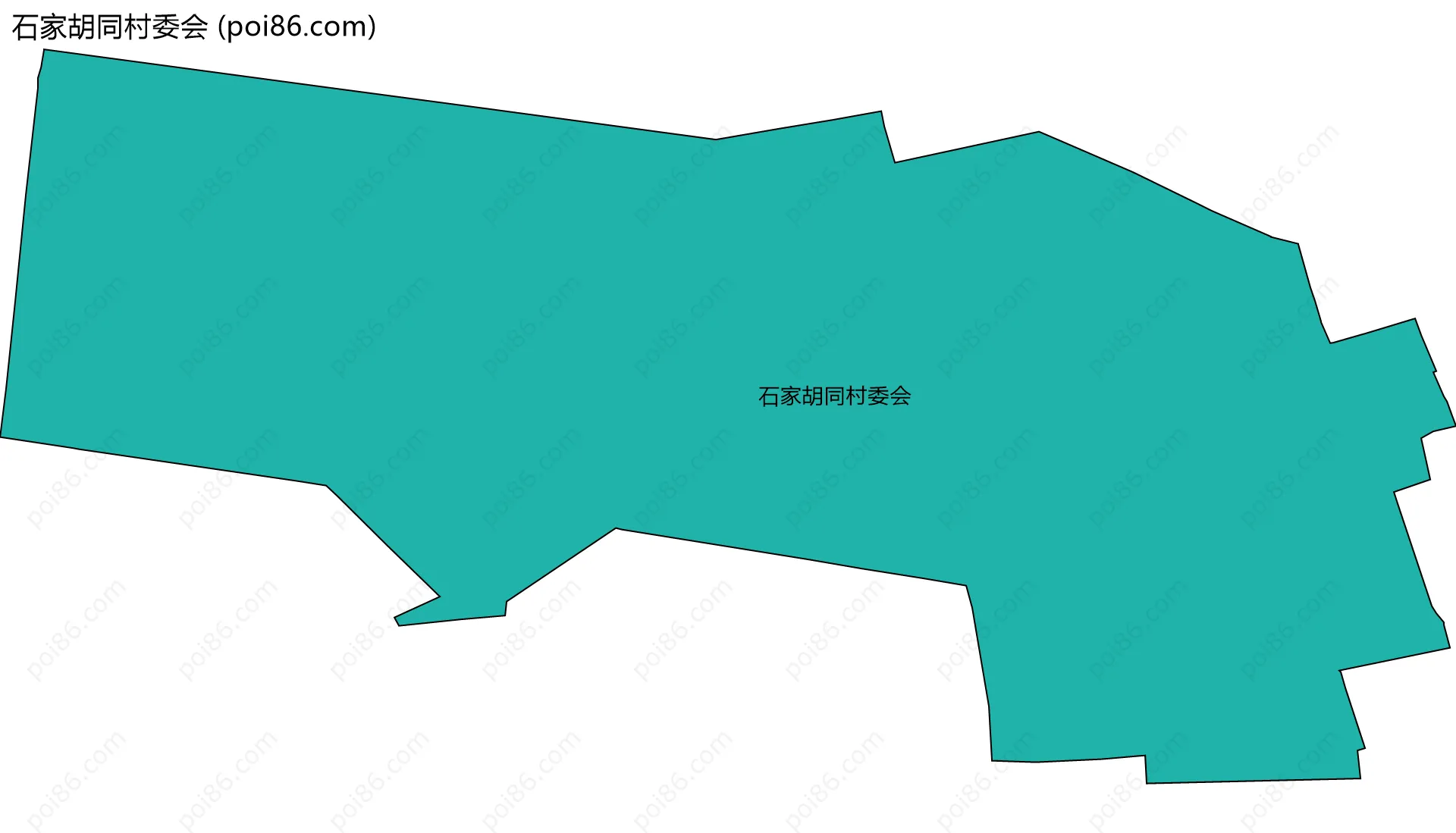 石家胡同村委会边界地图