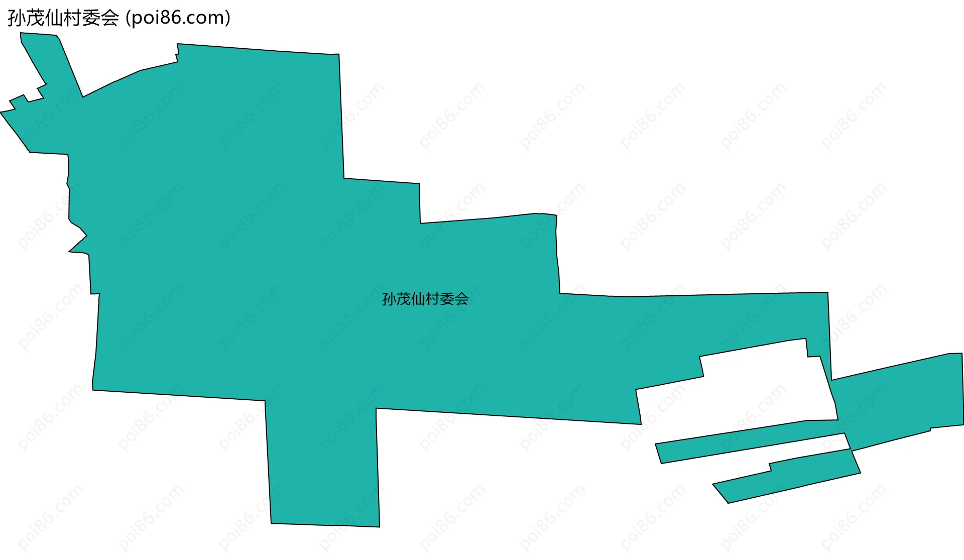 孙茂仙村委会边界地图