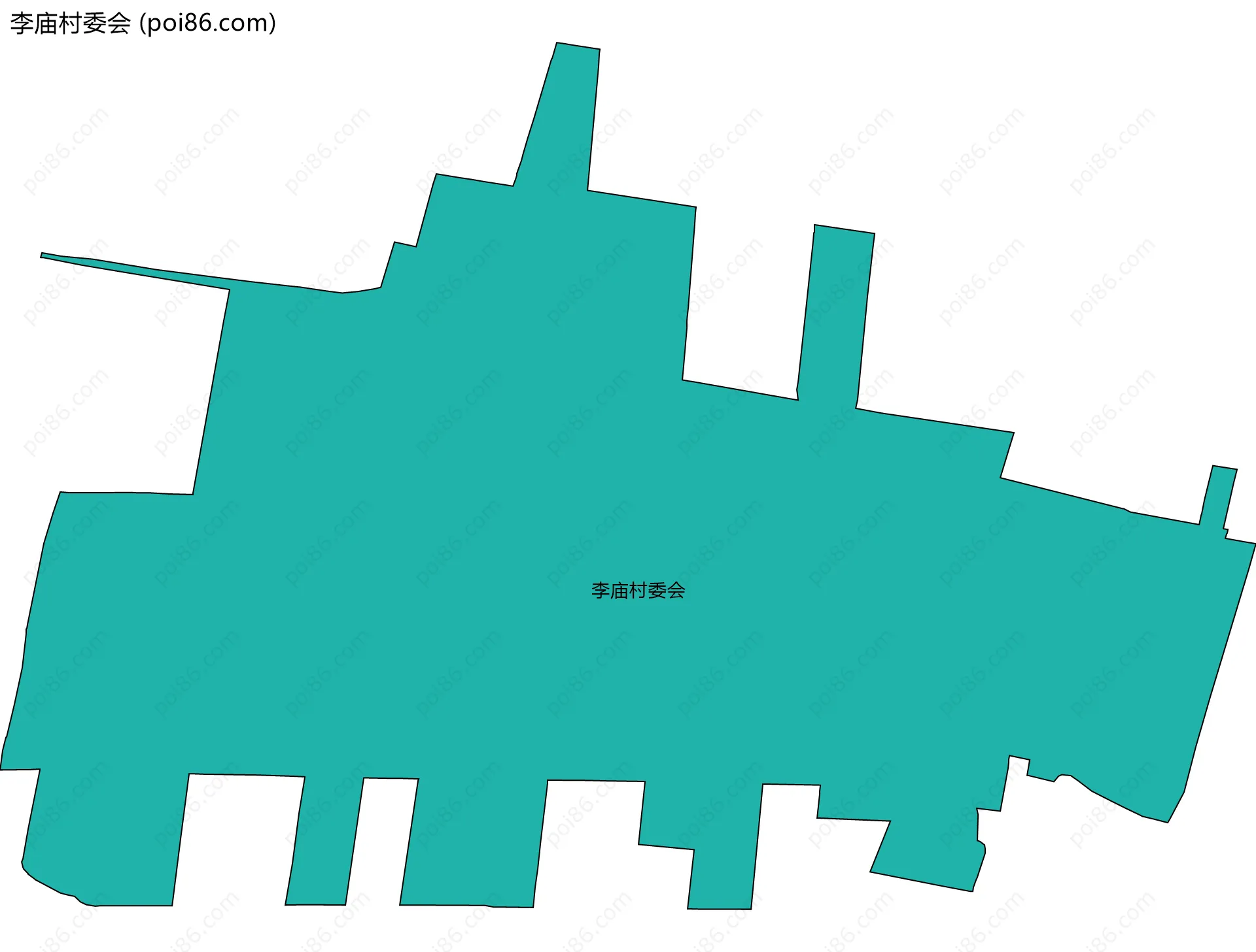 李庙村委会边界地图