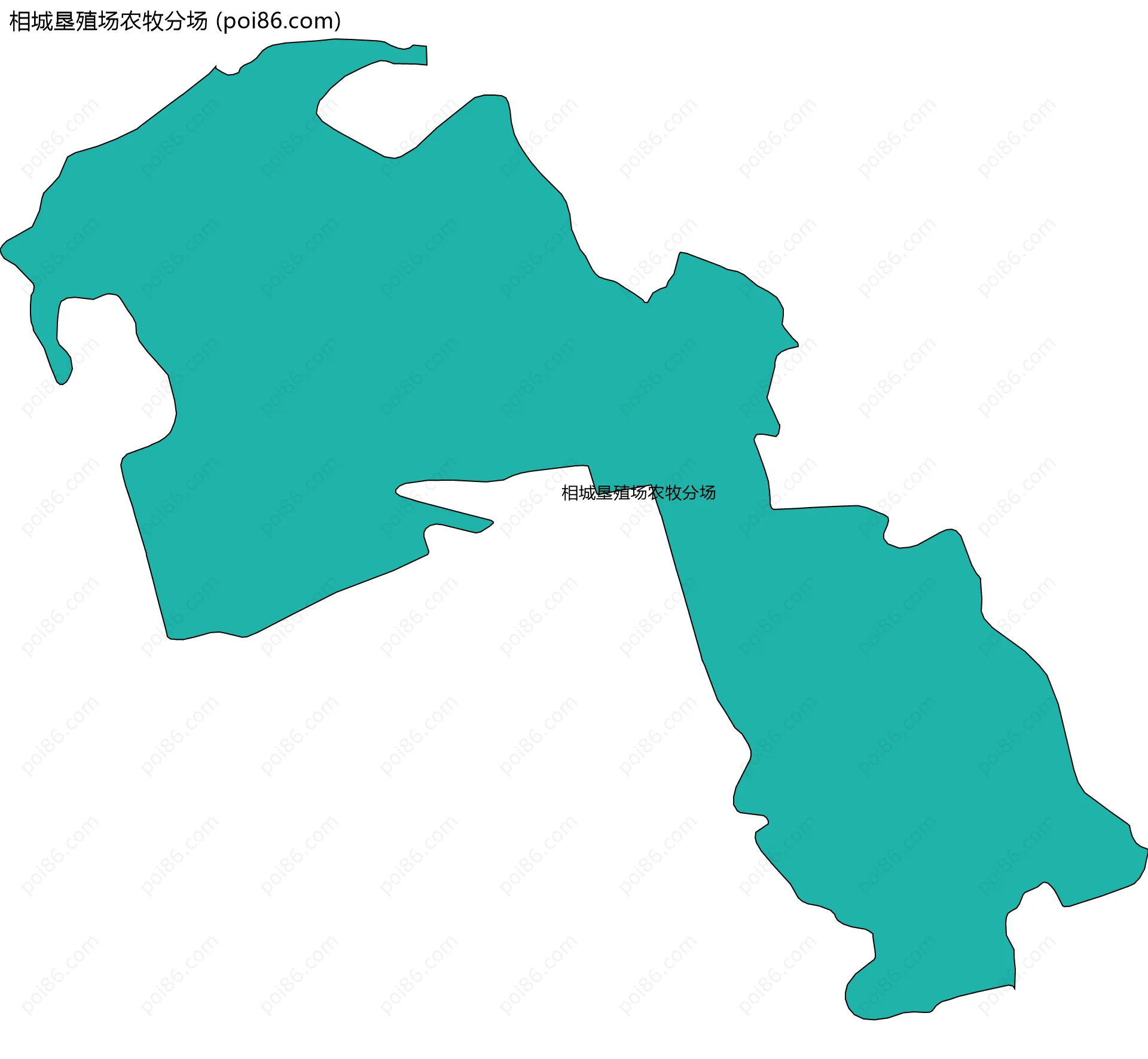 相城垦殖场农牧分场边界地图