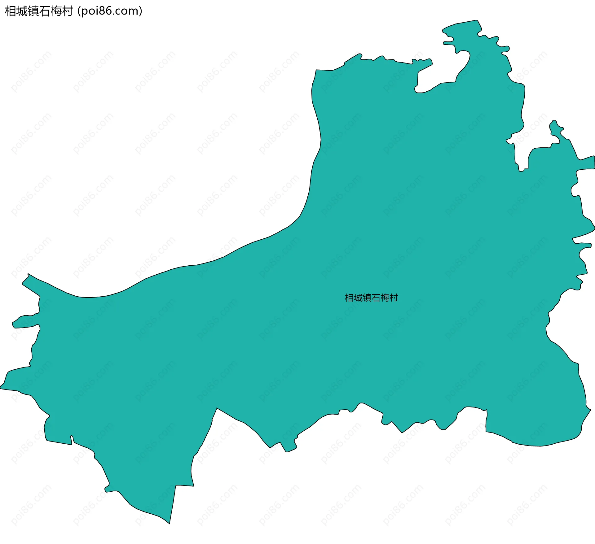 相城镇石梅村边界地图