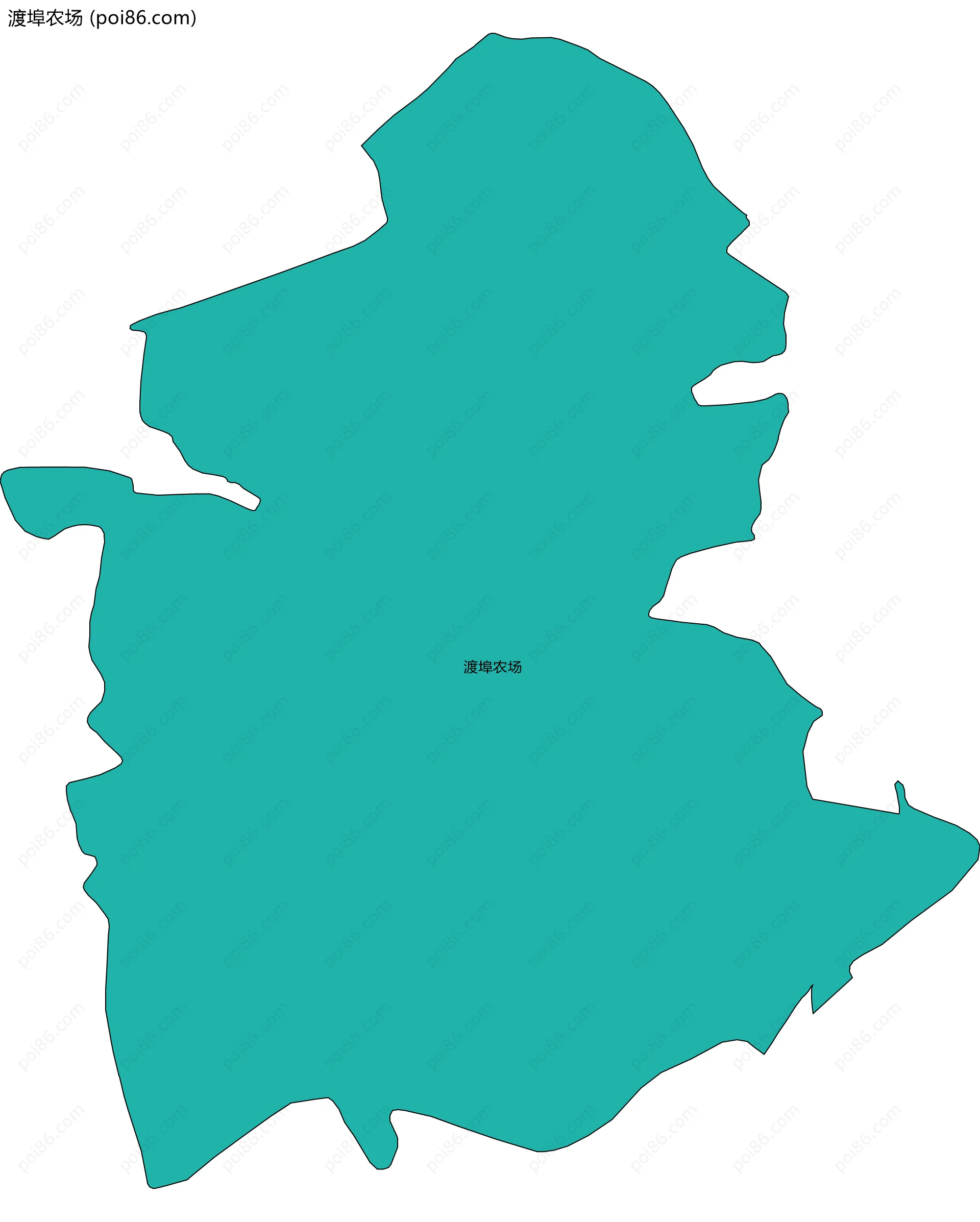 渡埠农场边界地图