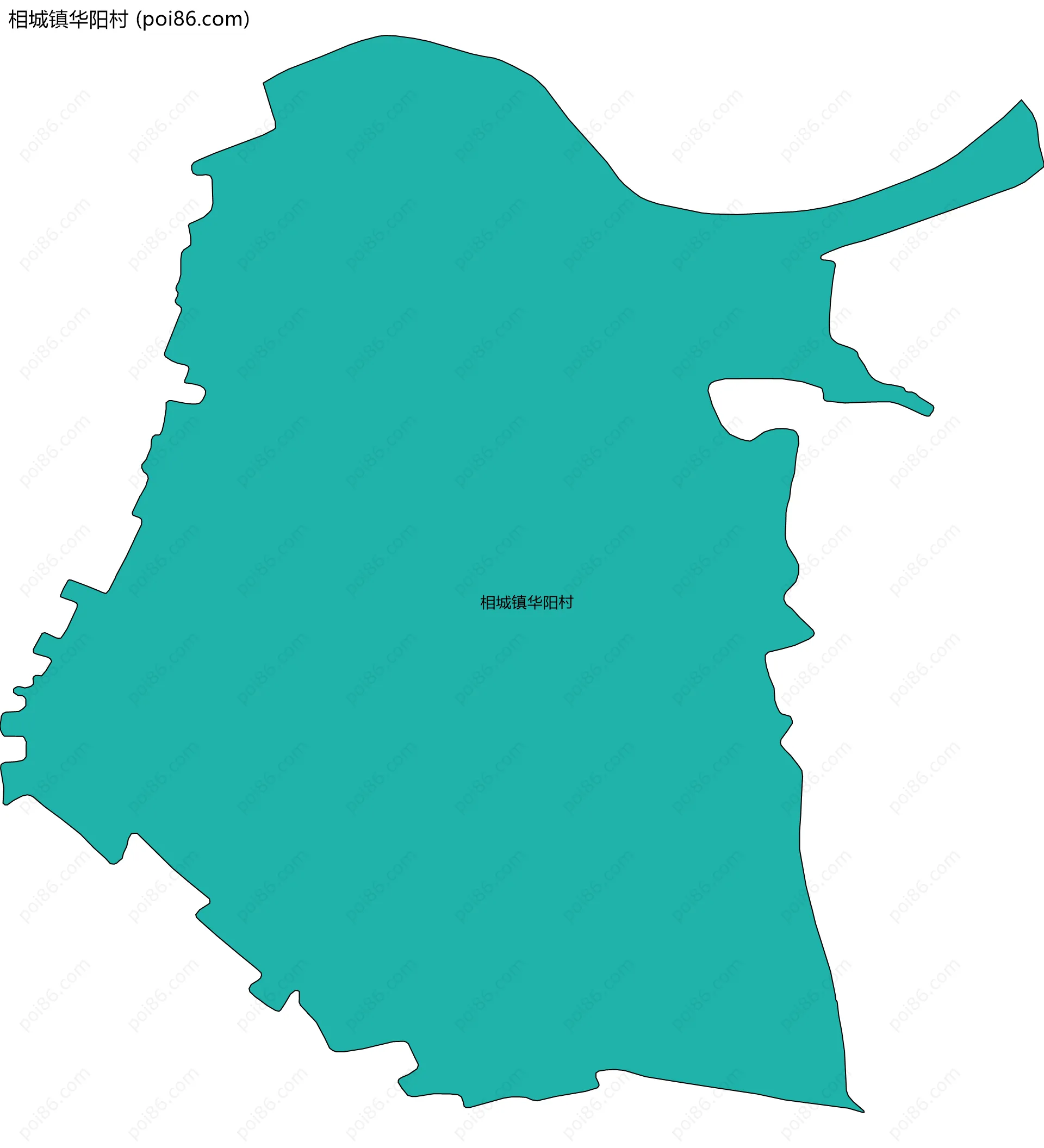 相城镇华阳村边界地图