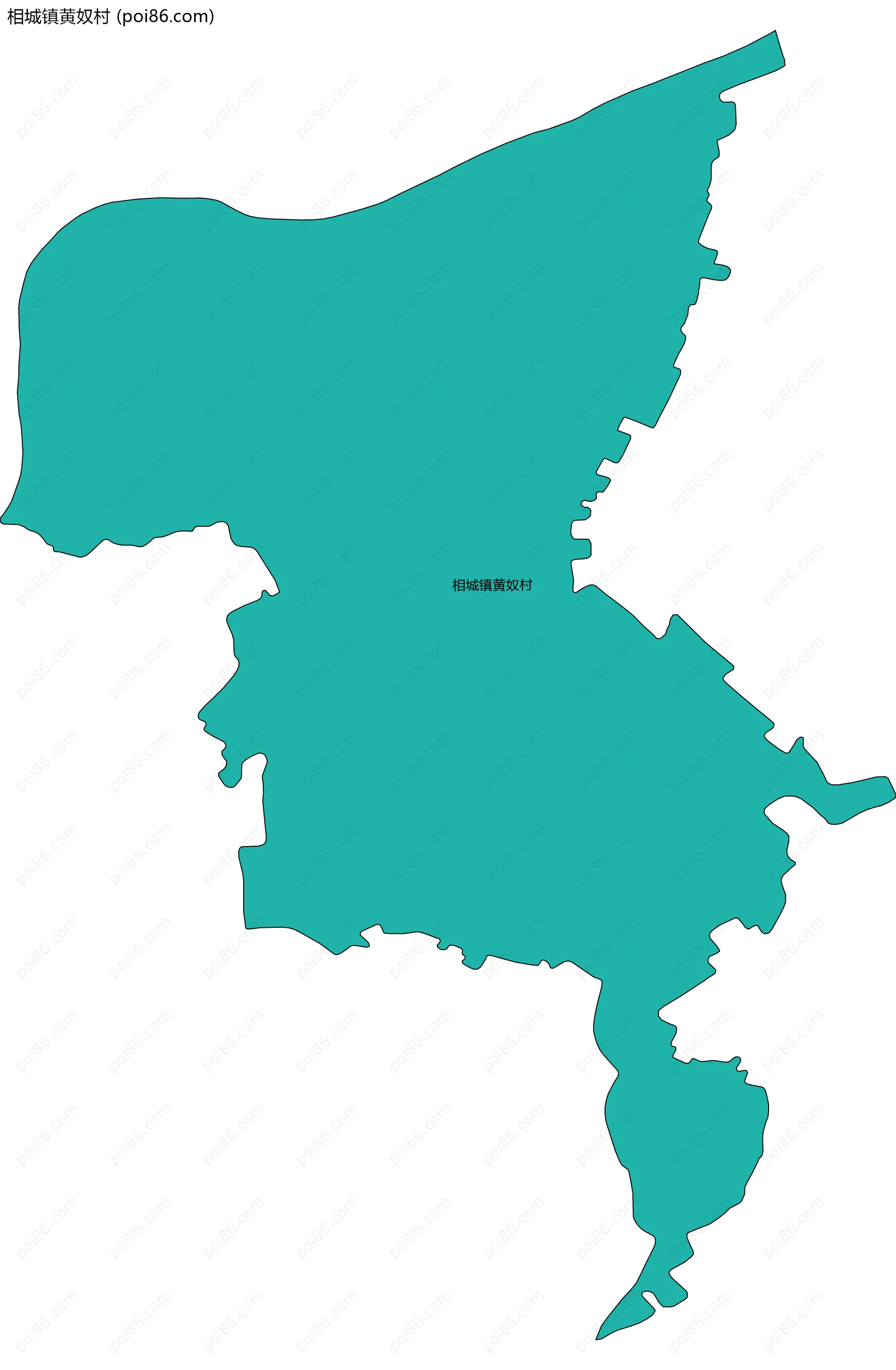 相城镇黄奴村边界地图