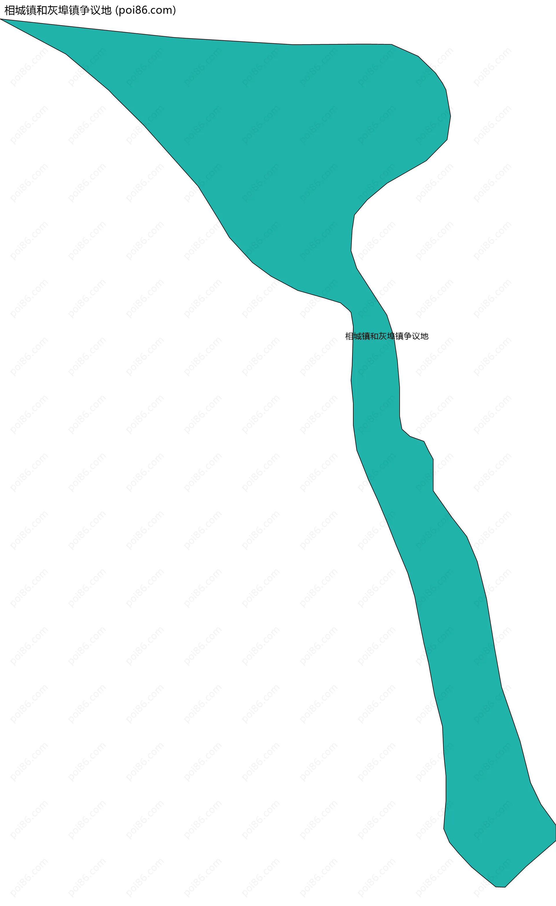 相城镇和灰埠镇争议地边界地图