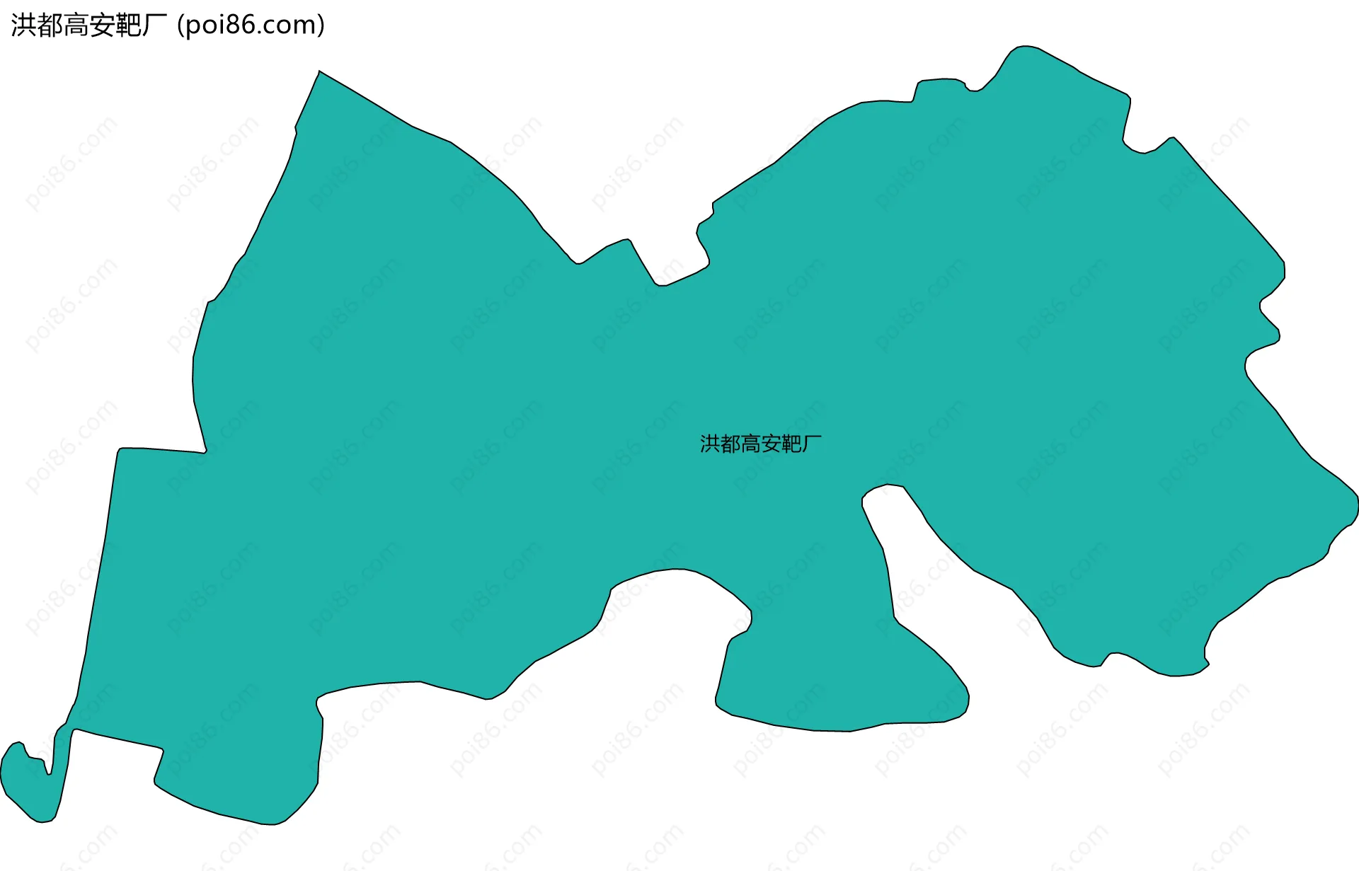 洪都高安靶厂边界地图