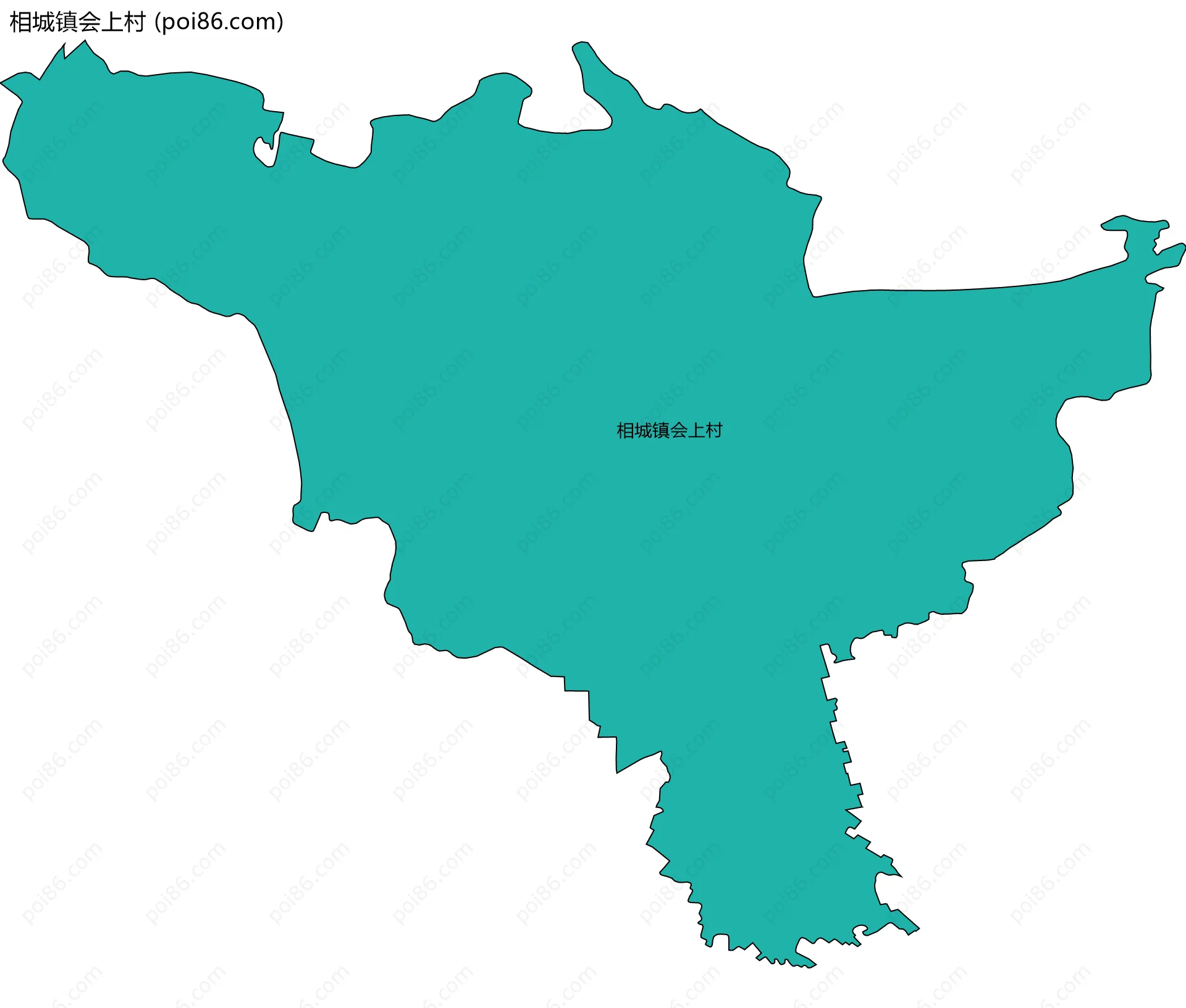 相城镇会上村边界地图