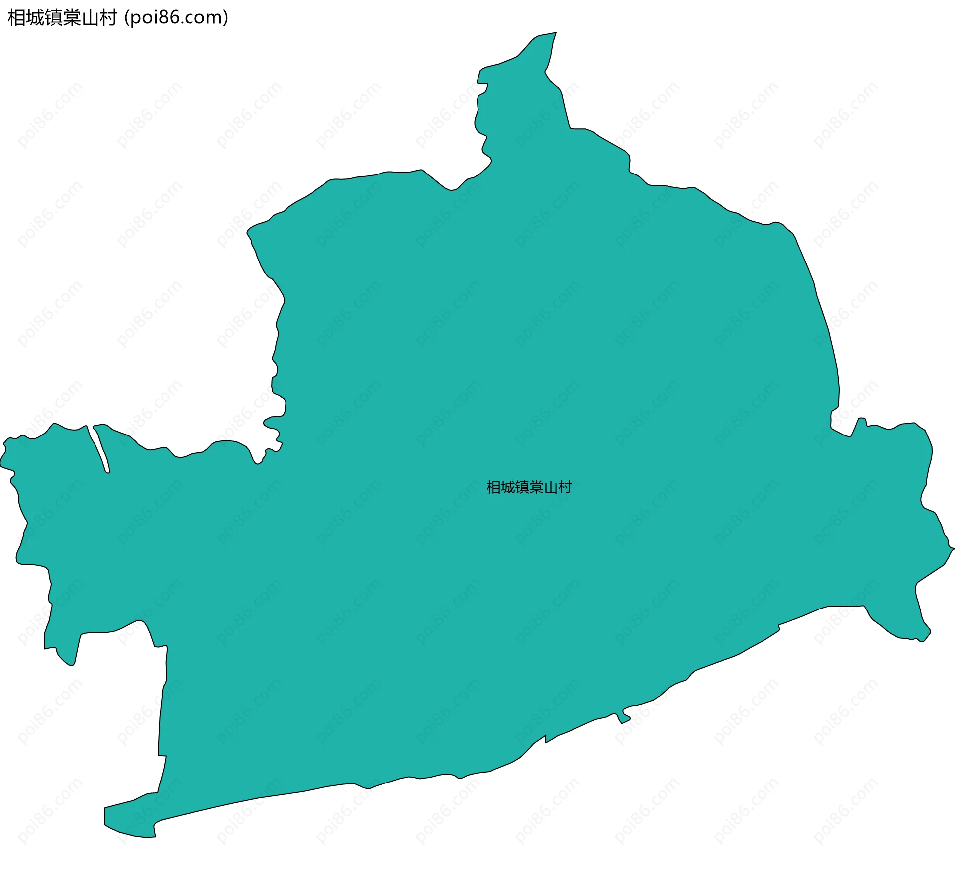 相城镇棠山村边界地图