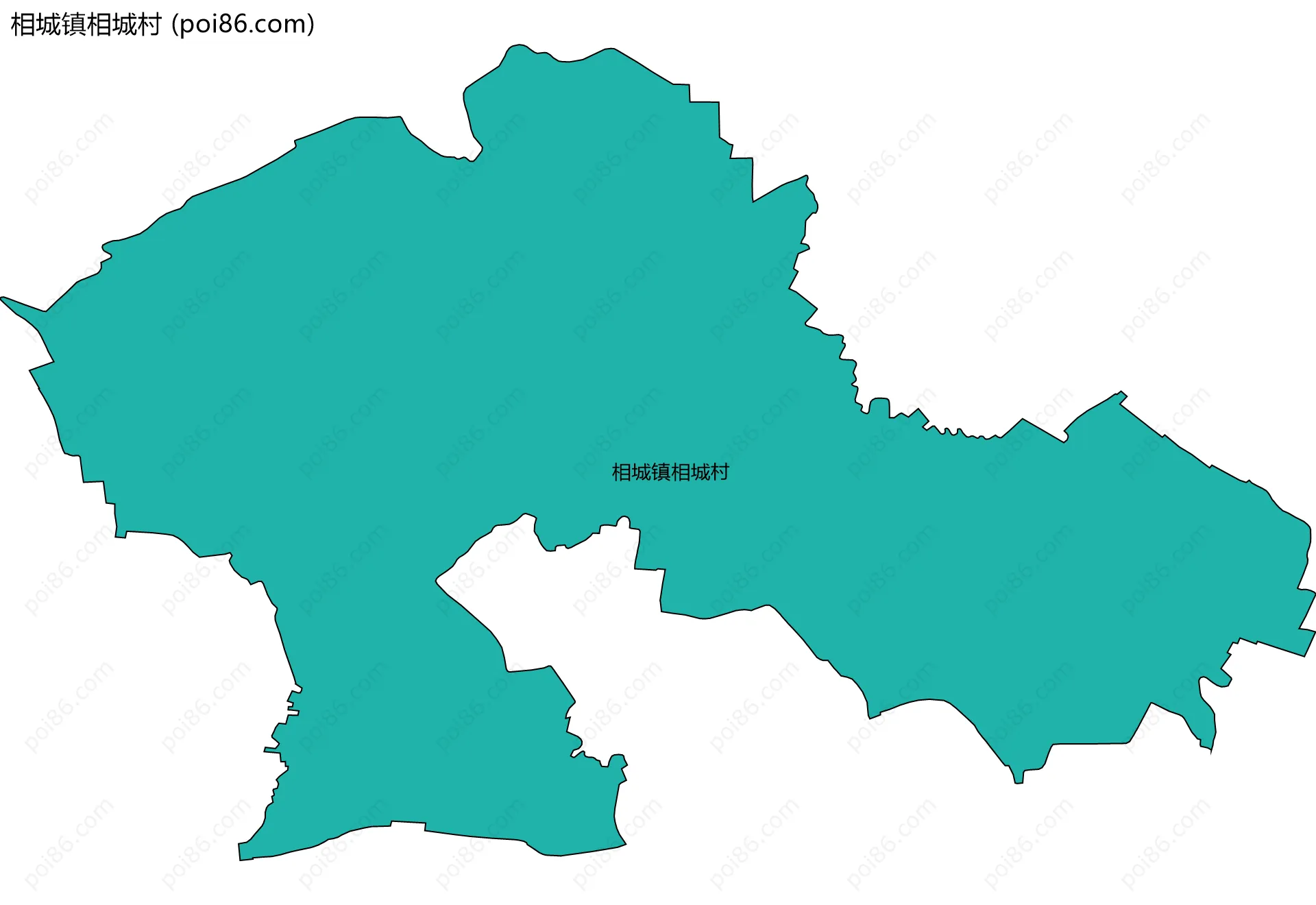 相城镇相城村边界地图