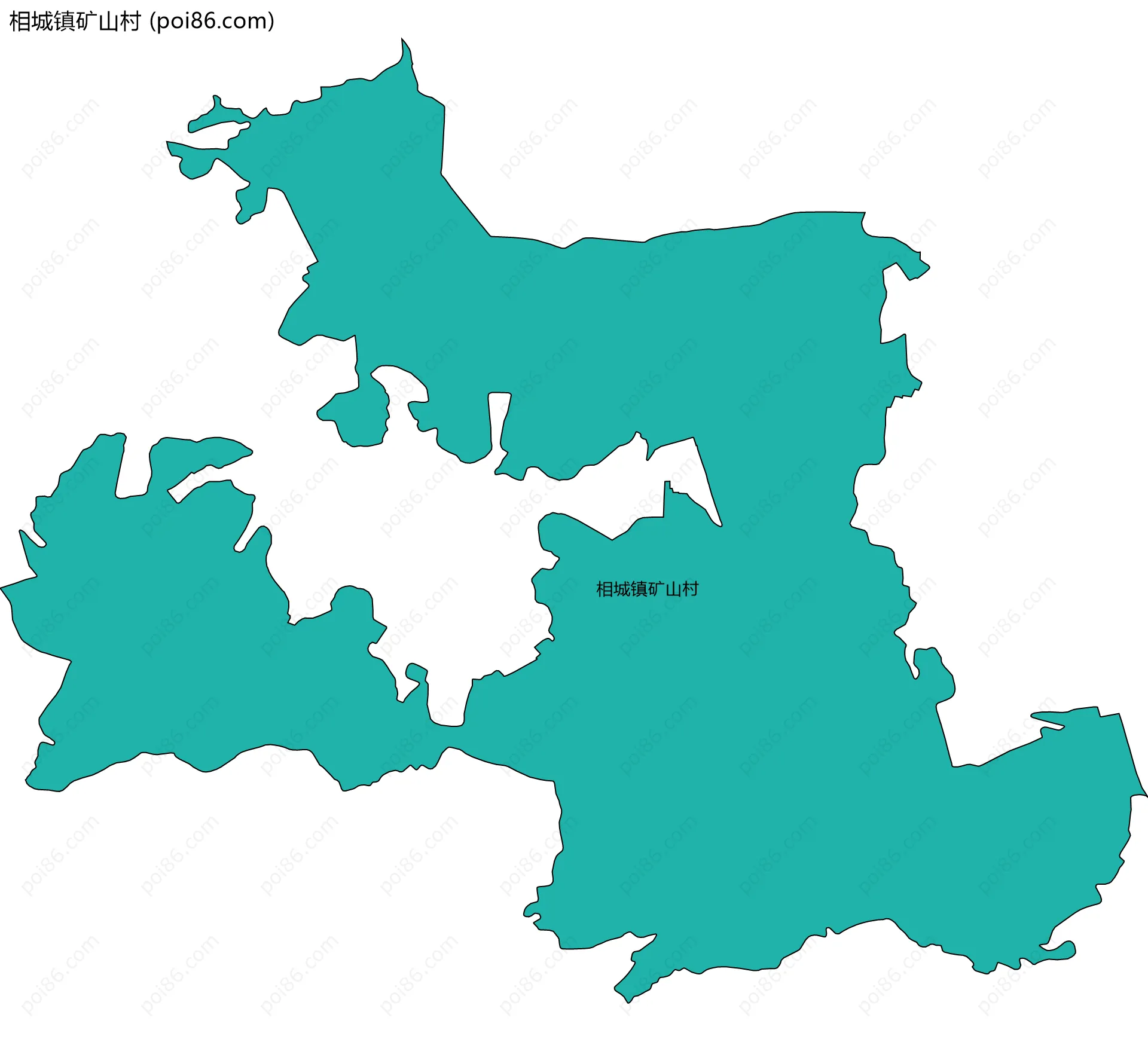 相城镇矿山村边界地图