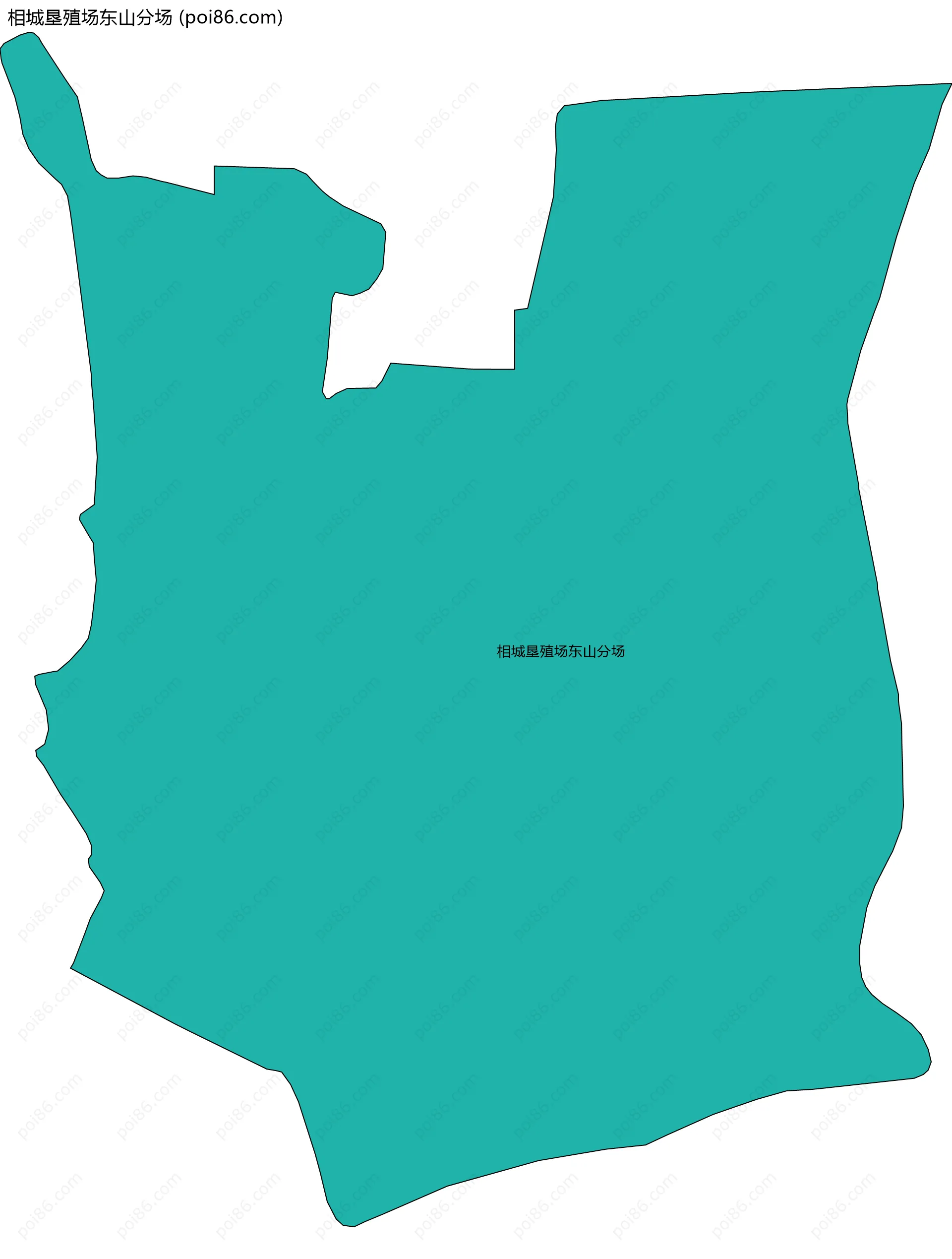 相城垦殖场东山分场边界地图