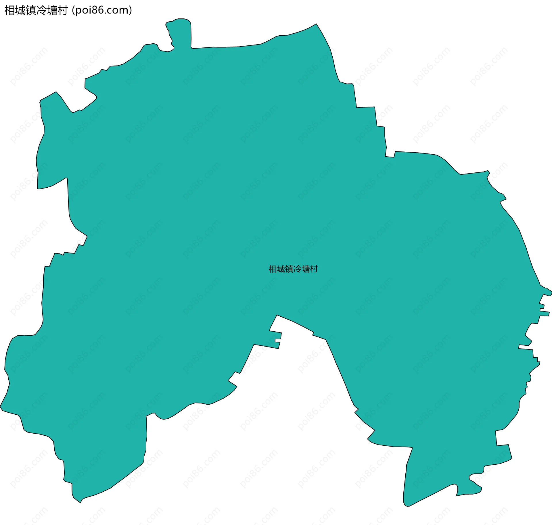 相城镇冷塘村边界地图