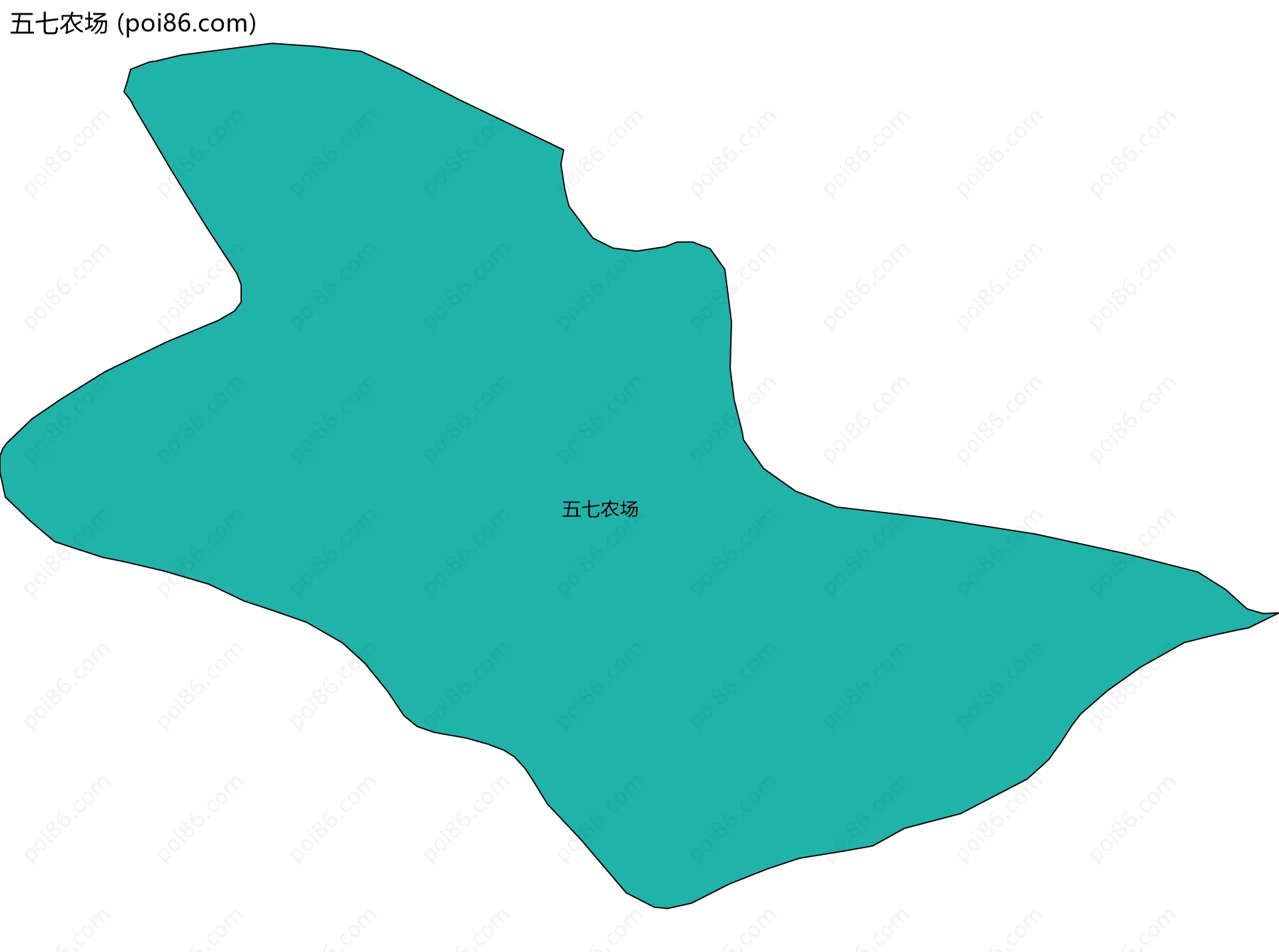 五七农场边界地图
