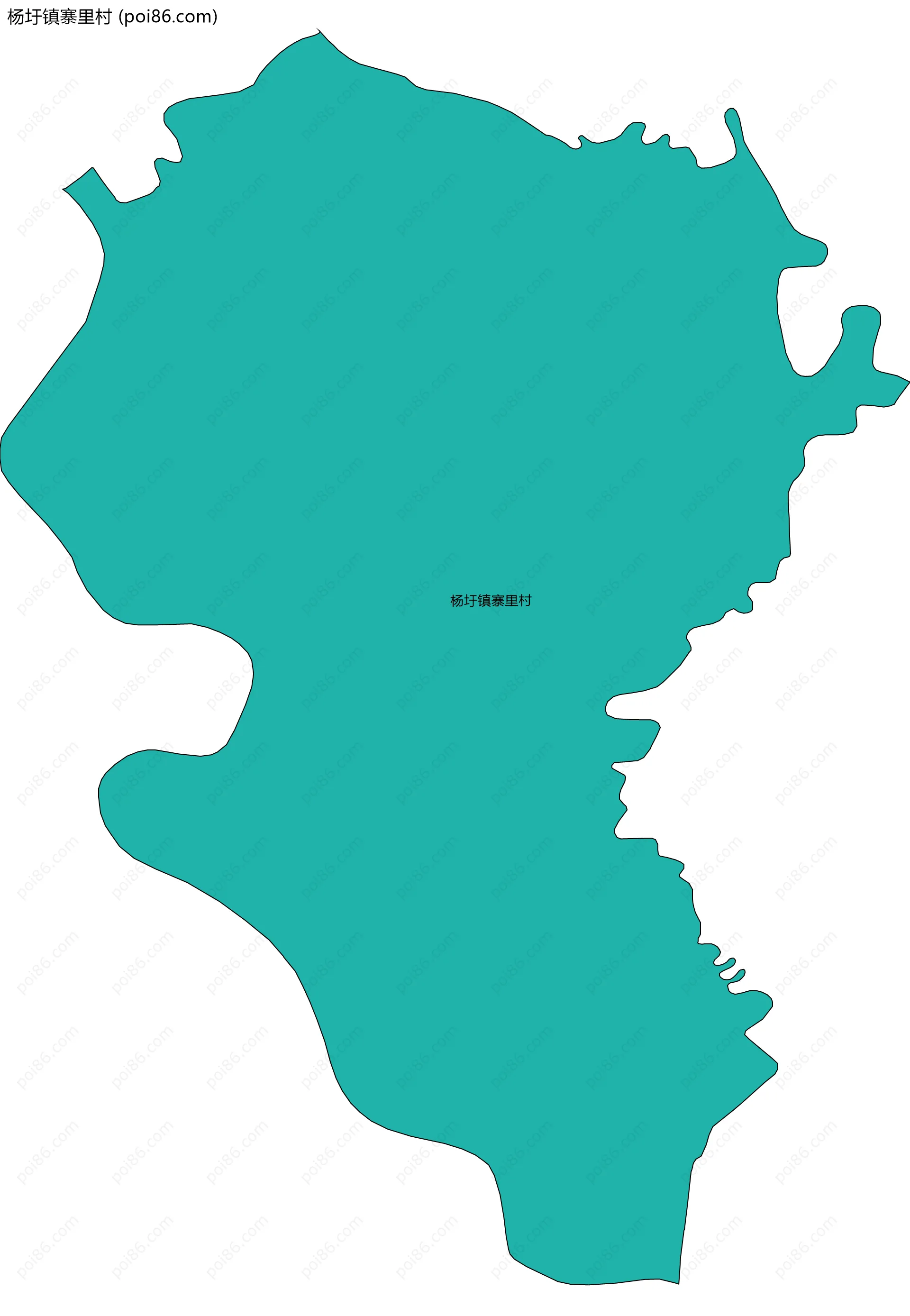 杨圩镇寨里村边界地图