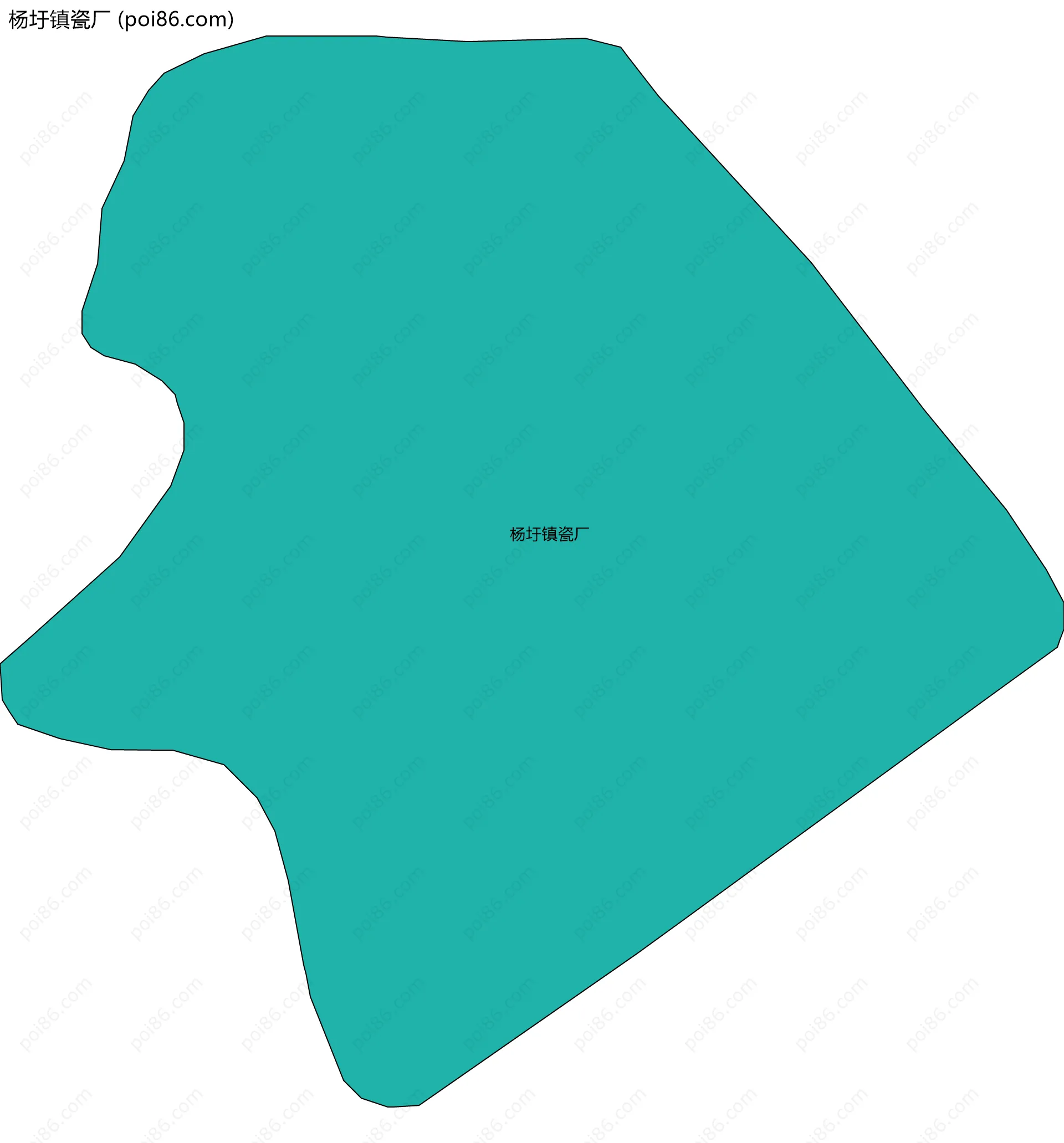 杨圩镇瓷厂边界地图