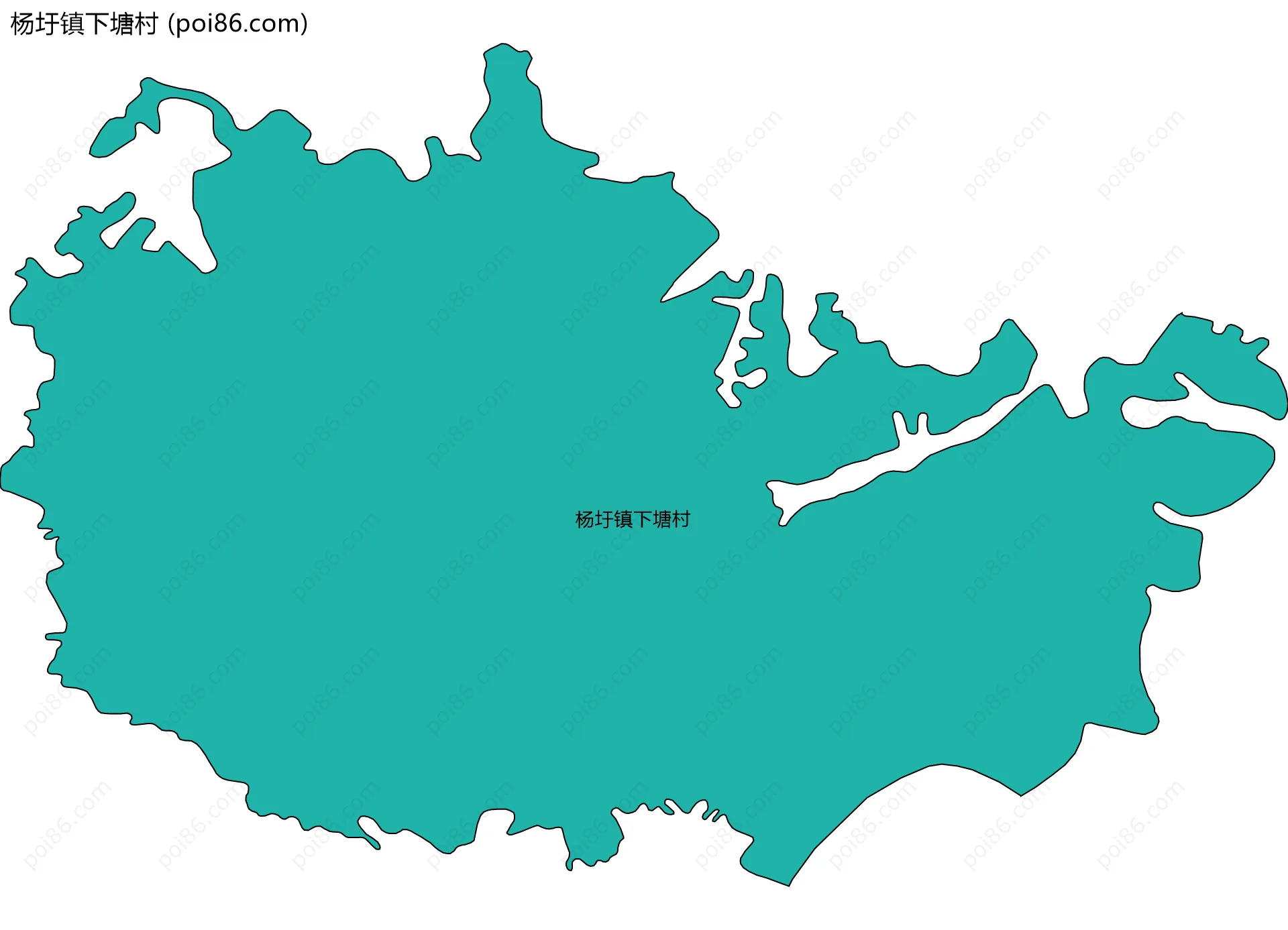 杨圩镇下塘村边界地图