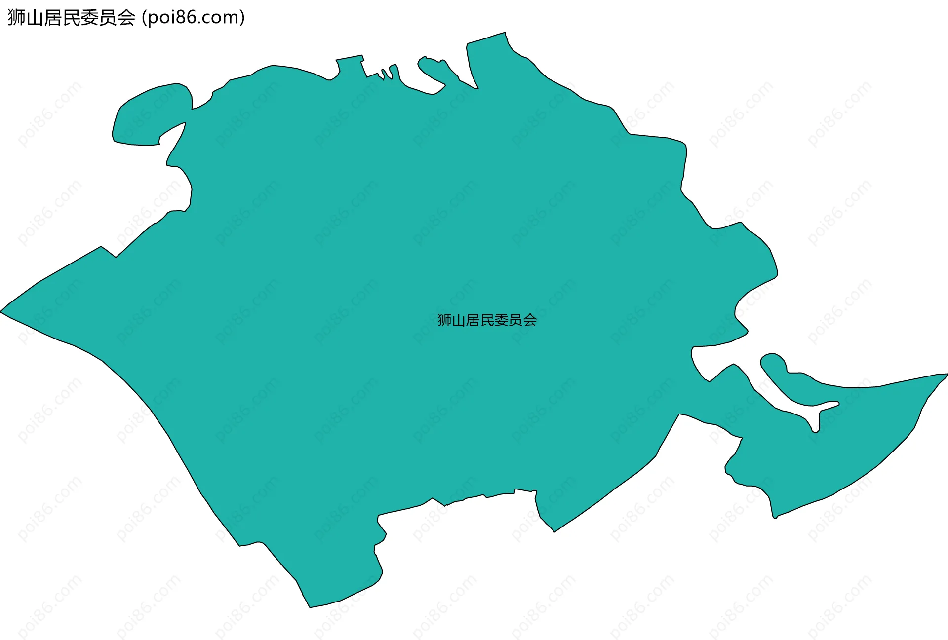 狮山居民委员会边界地图