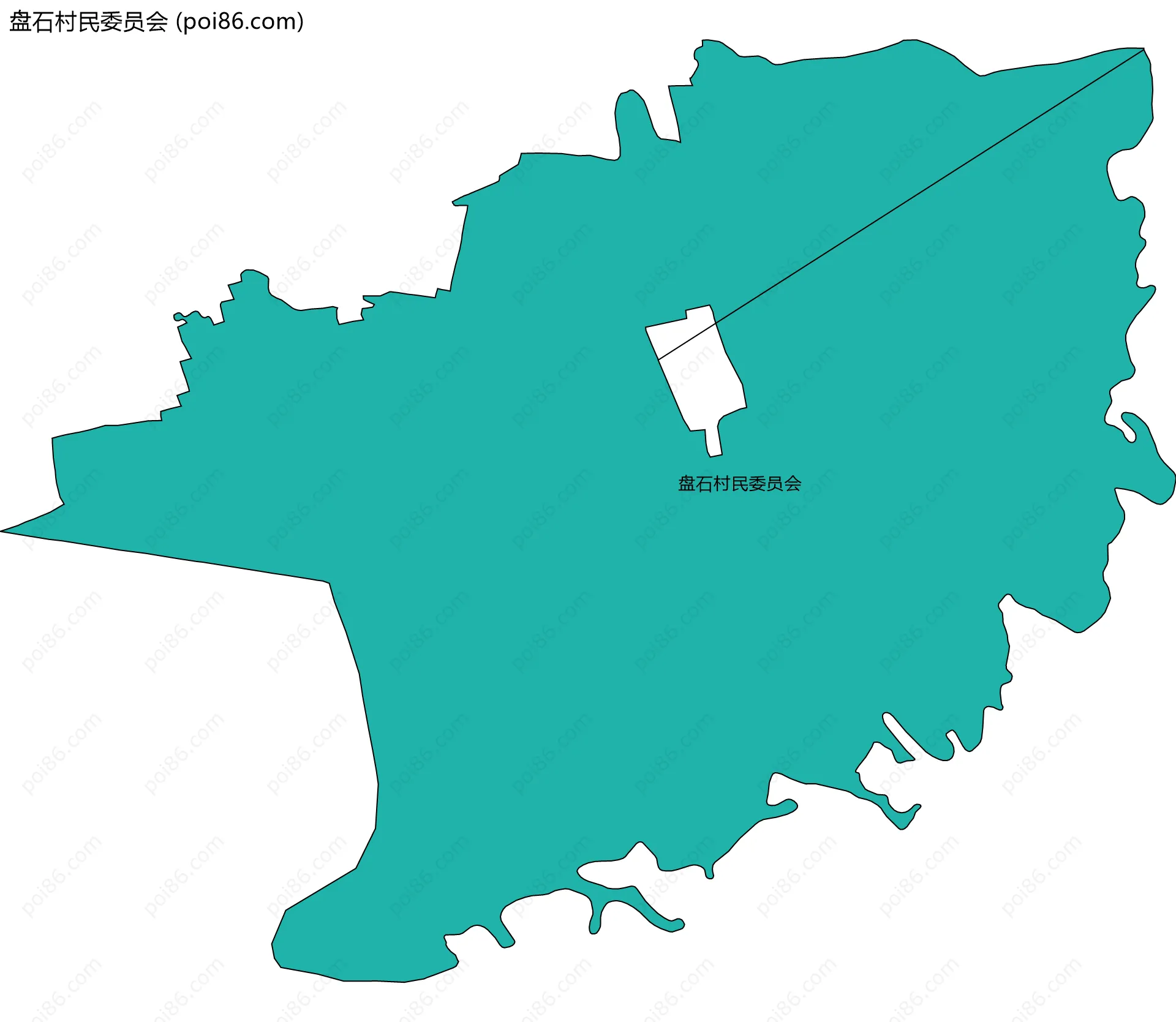 盘石村民委员会边界地图