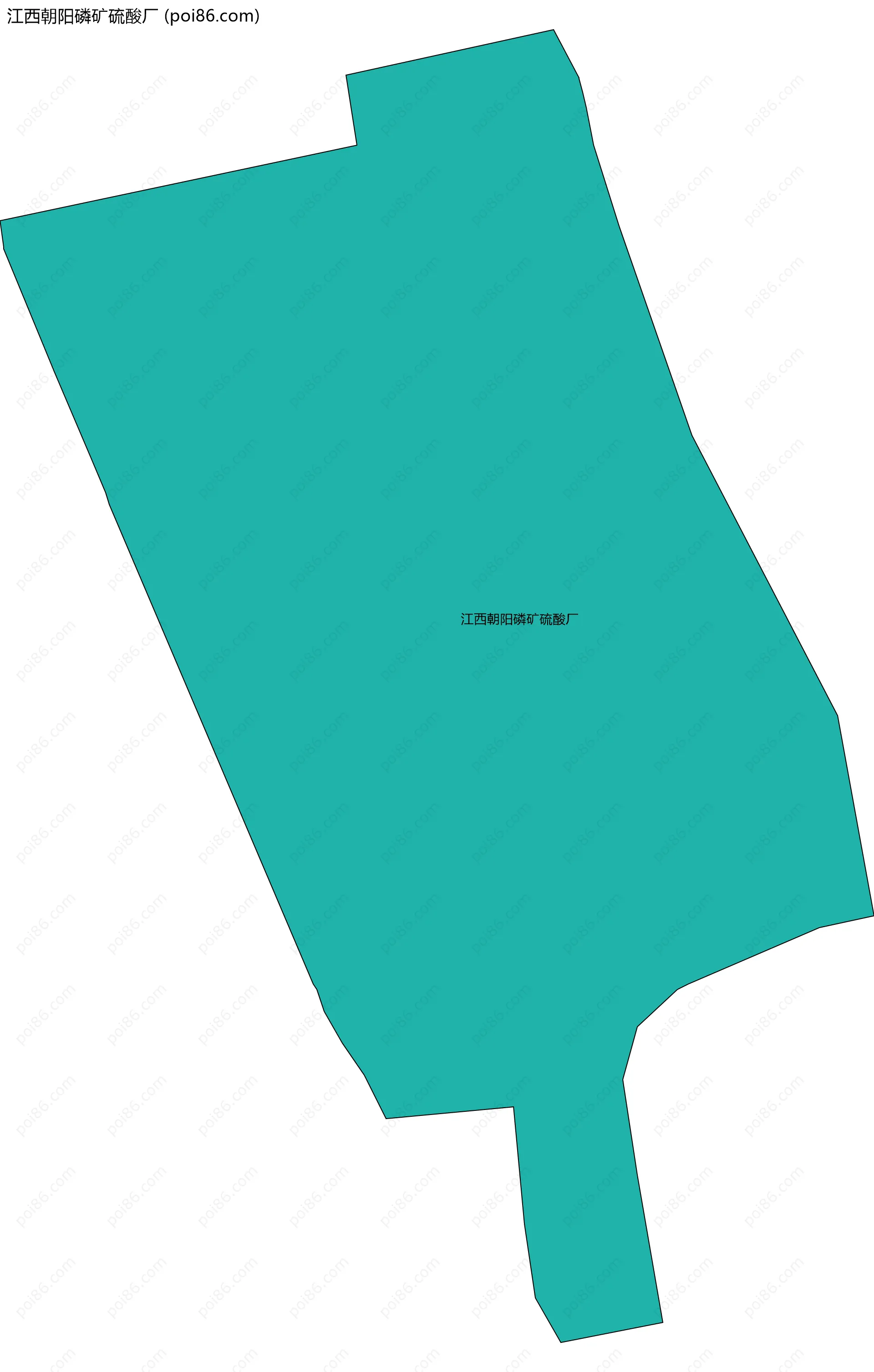 江西朝阳磷矿硫酸厂边界地图