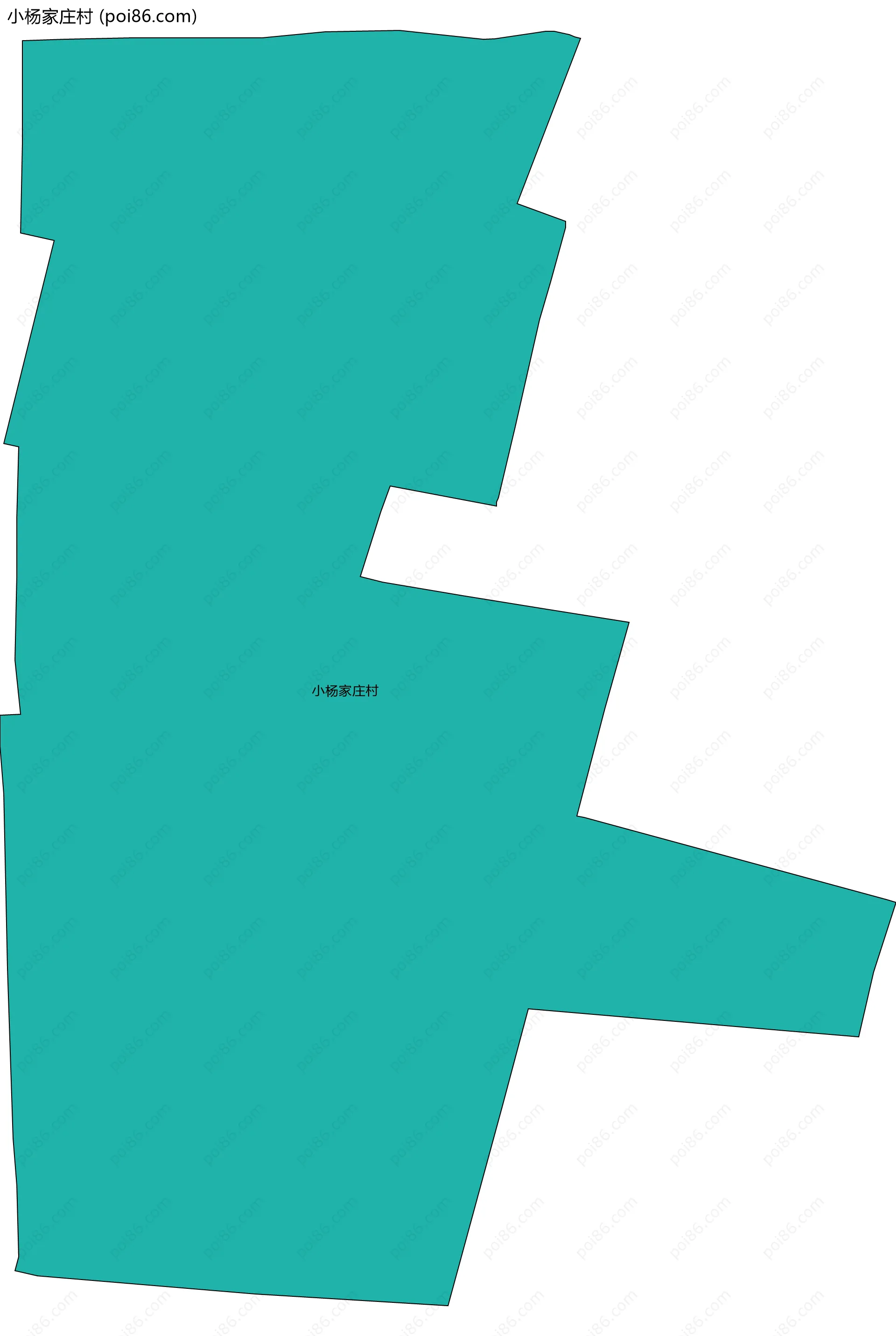 小杨家庄村边界地图