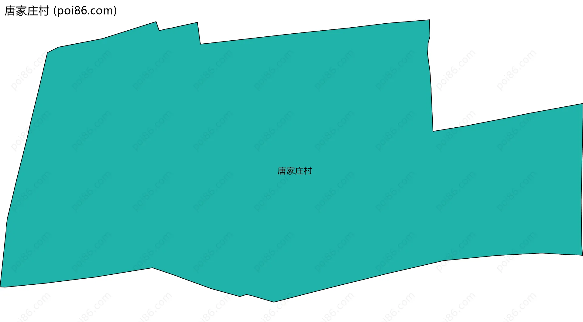 唐家庄村边界地图