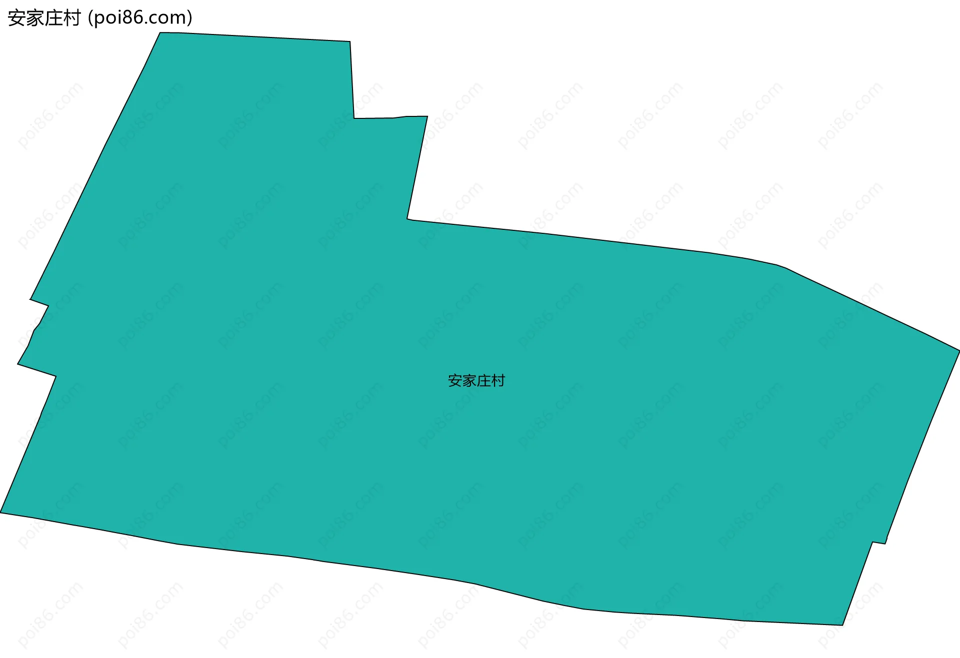安家庄村边界地图