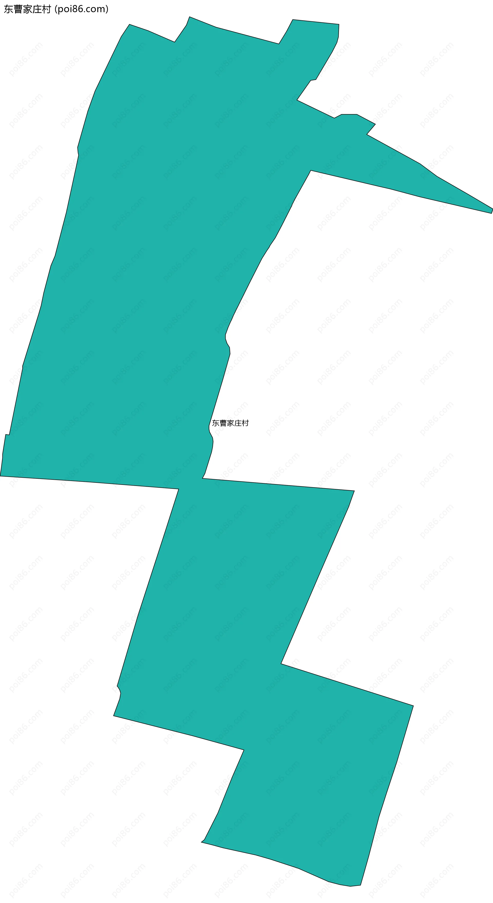 东曹家庄村边界地图