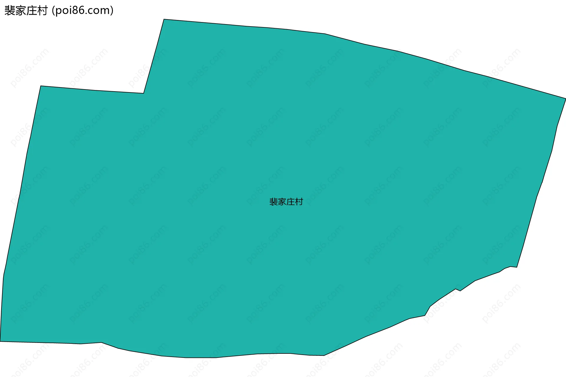 裴家庄村边界地图