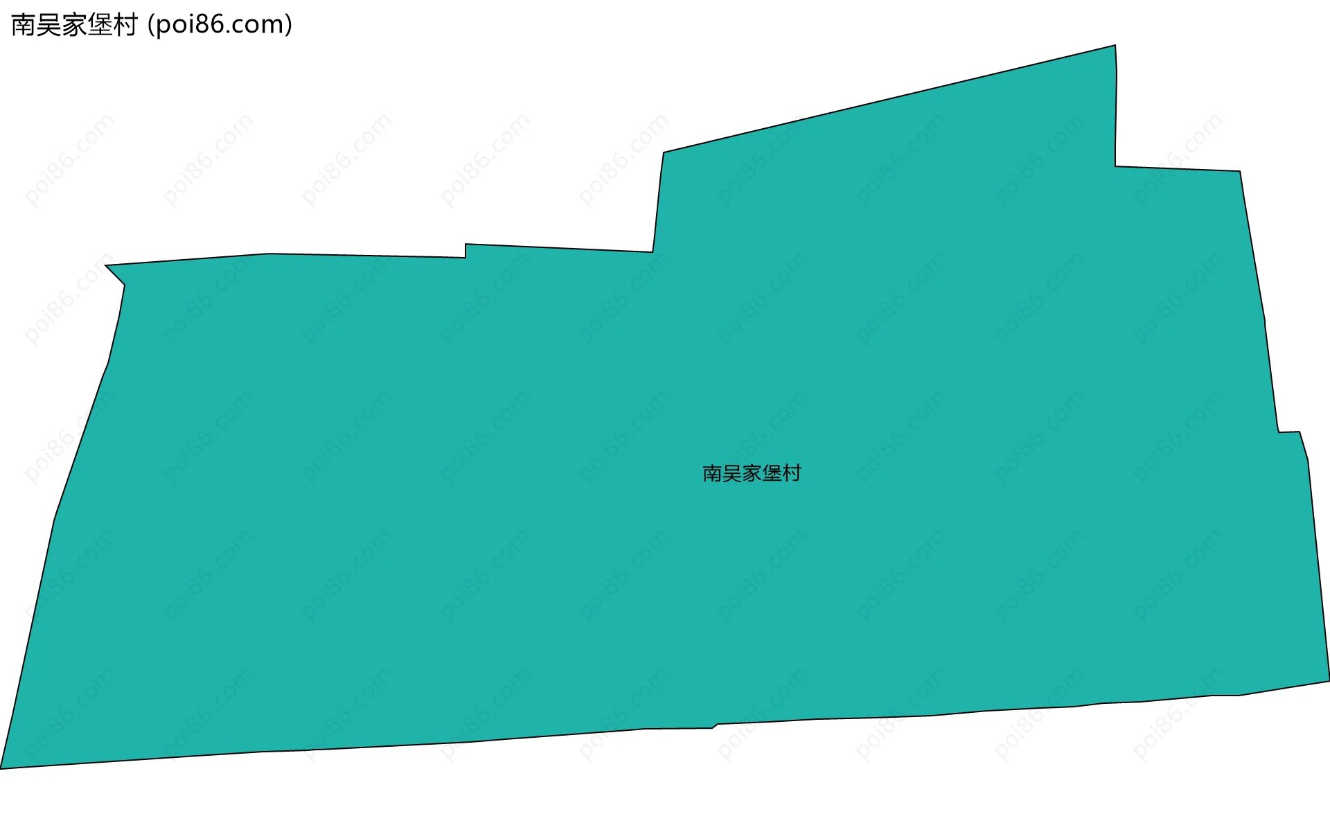 南吴家堡村边界地图