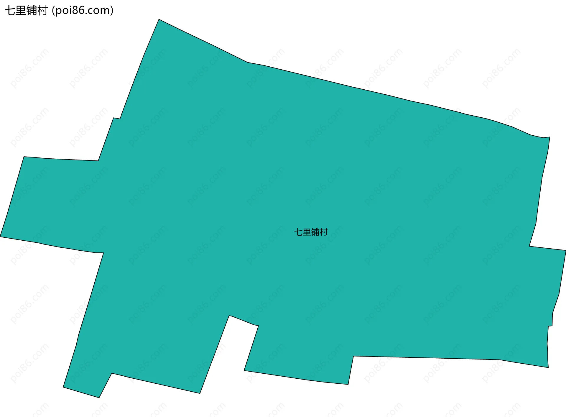 七里铺村边界地图