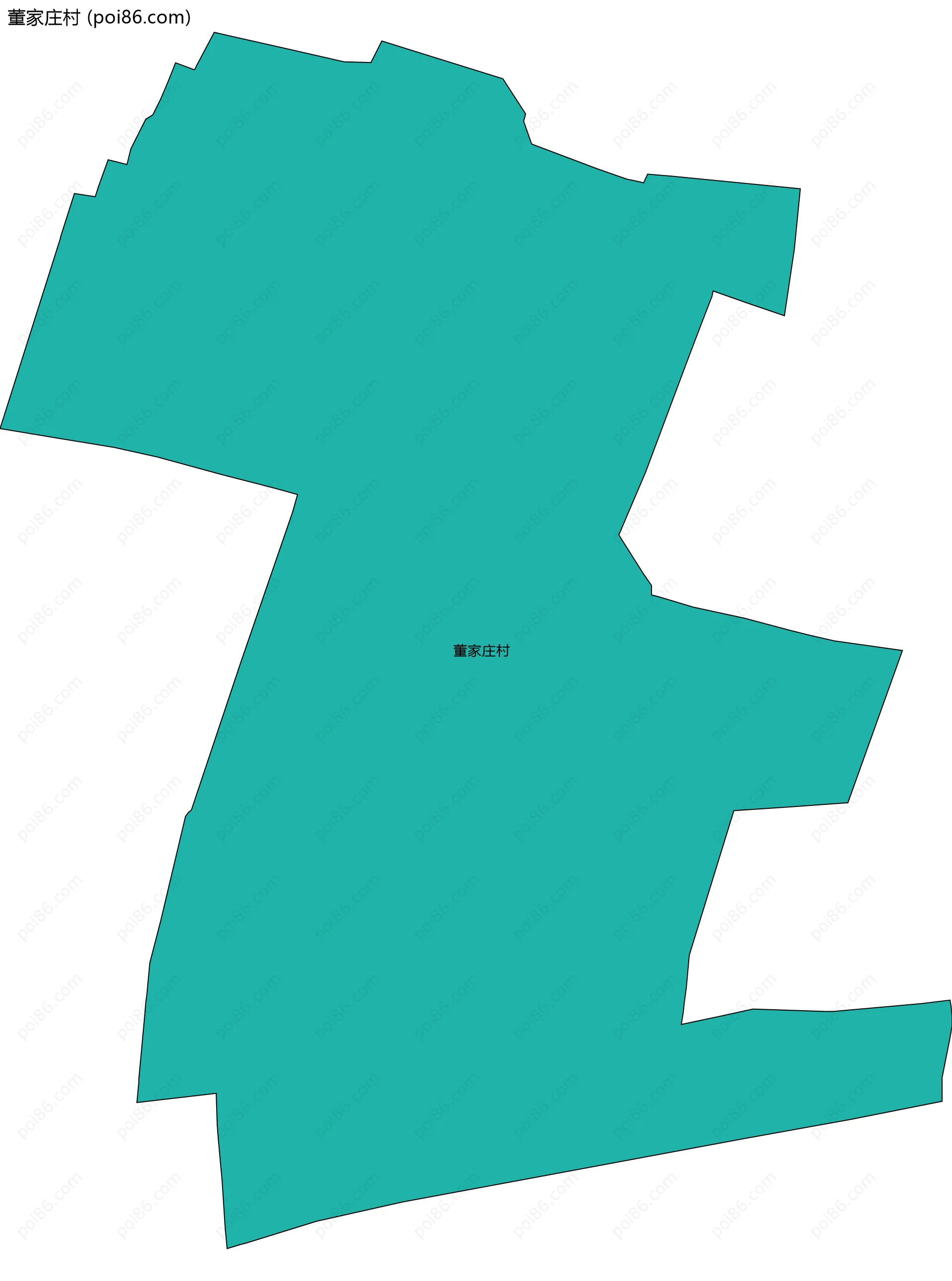 董家庄村边界地图