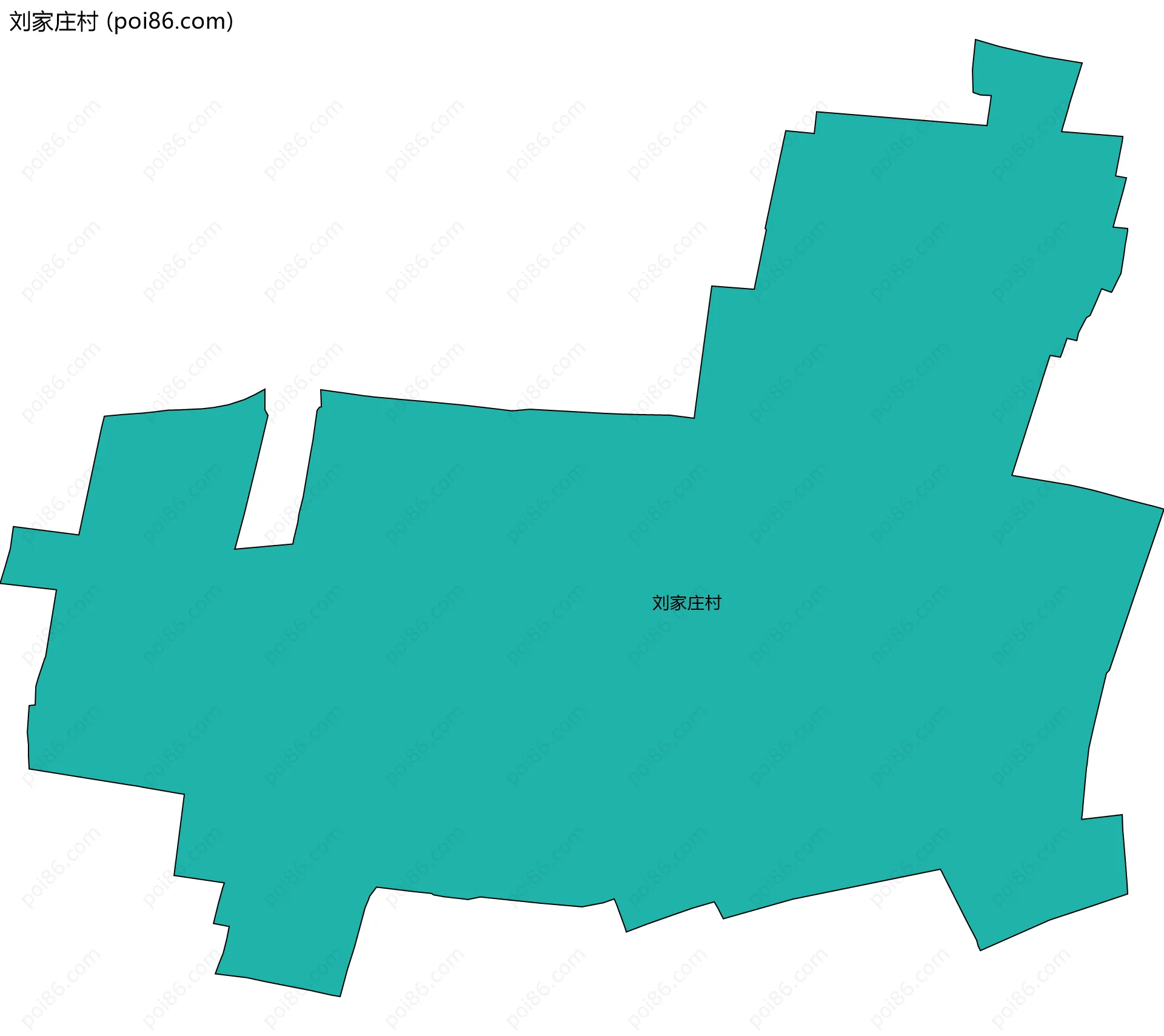 刘家庄村边界地图