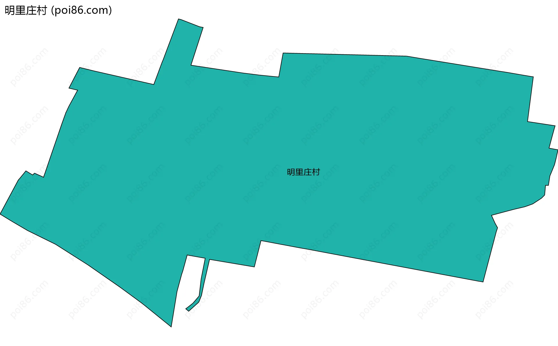 明里庄村边界地图