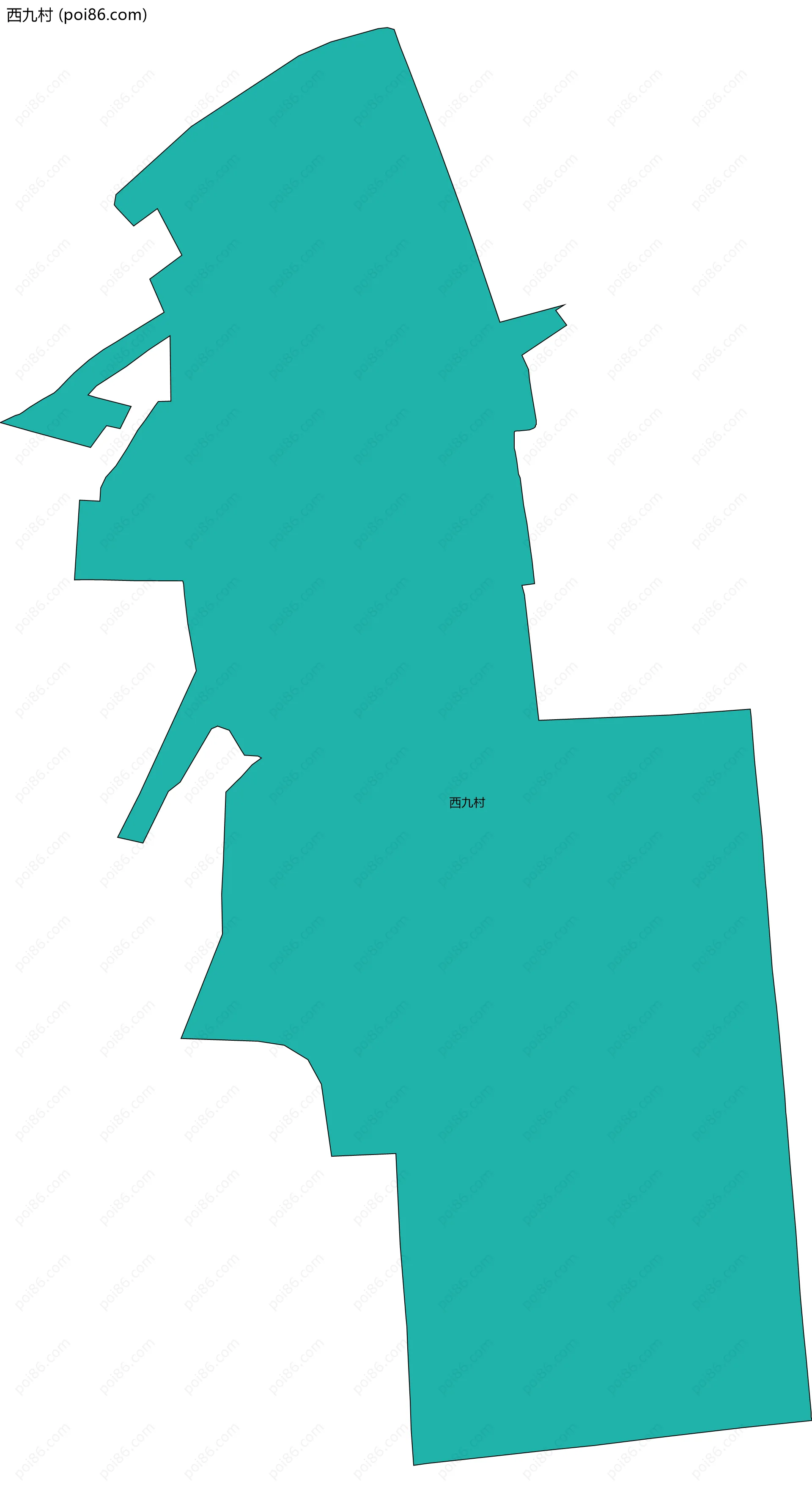 西九村边界地图