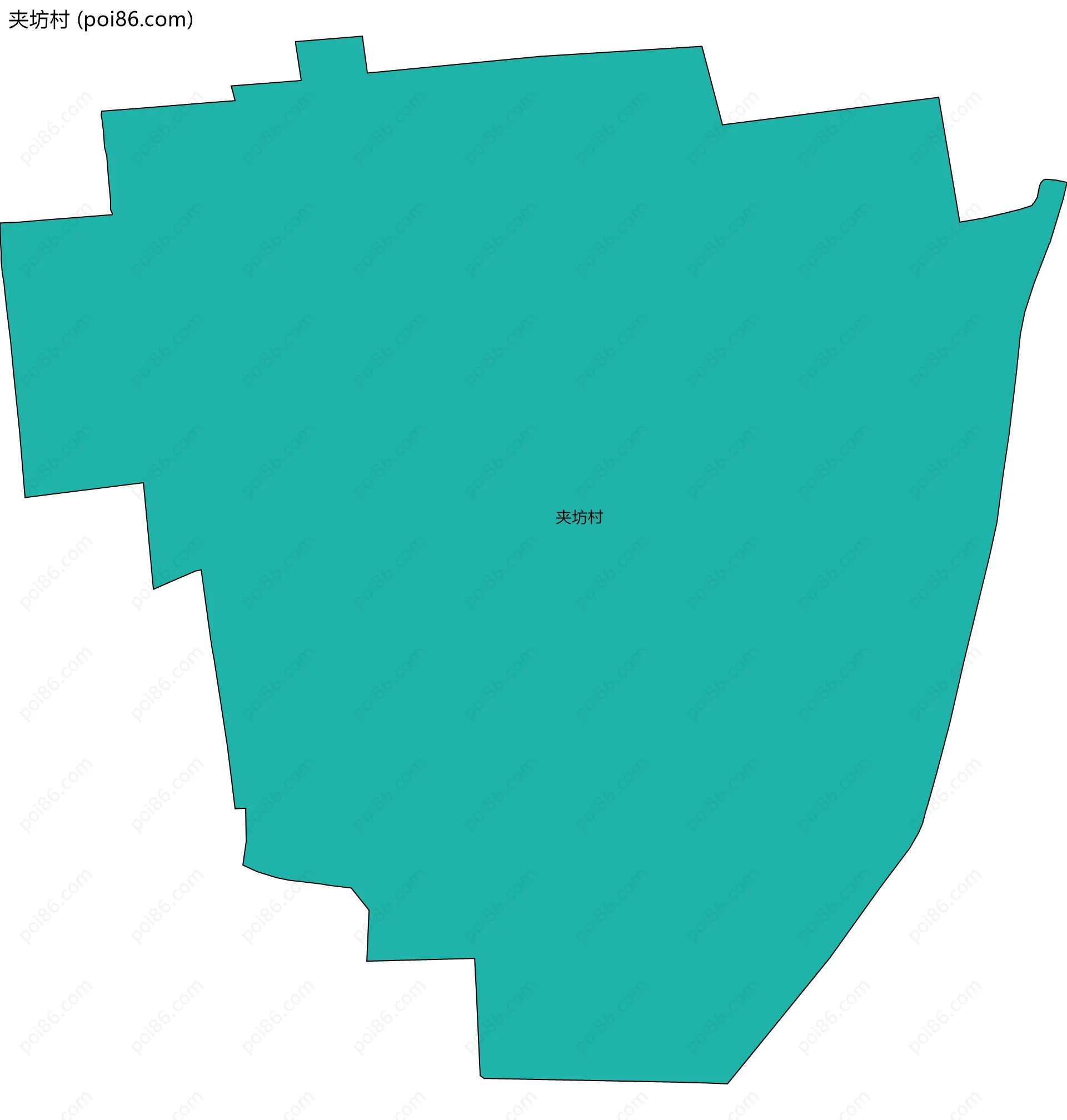 夹坊村边界地图